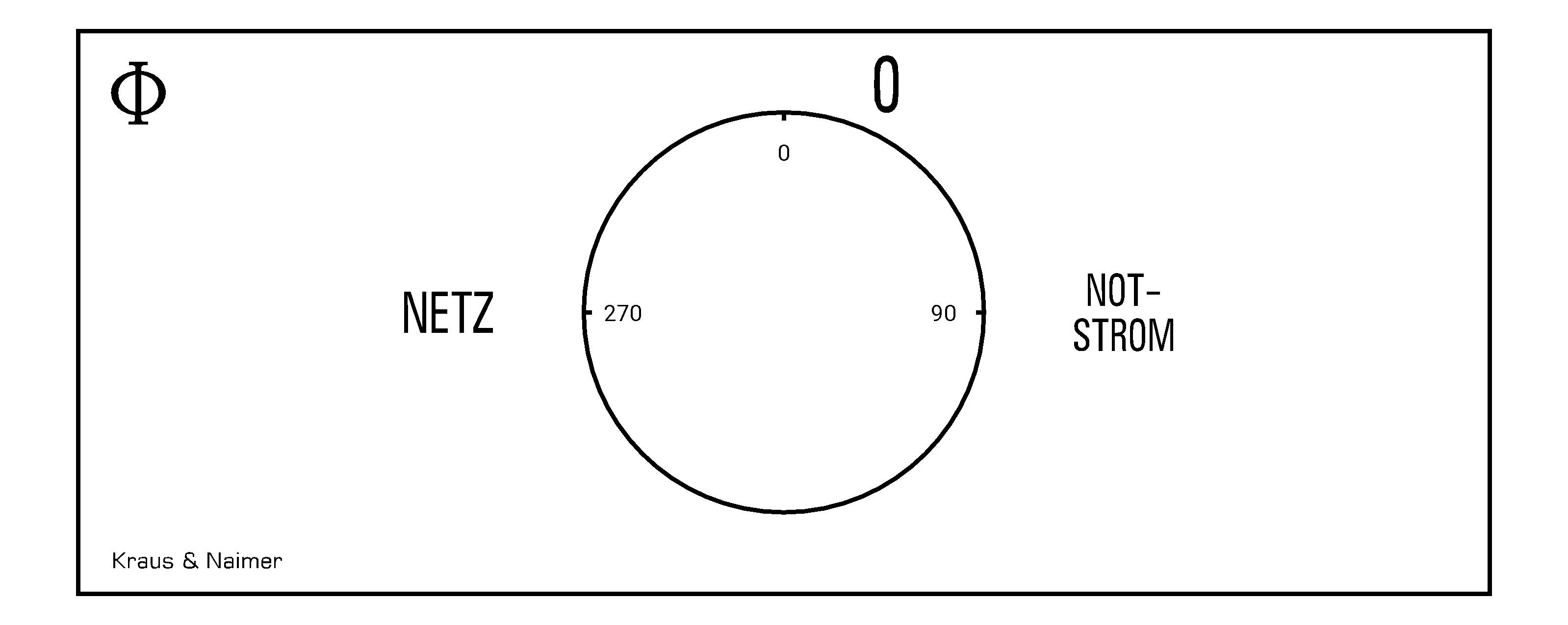 Umschalter m.0; 4-polig; NETZ-0-NOTSTROM; Reiheneinbau; Hilfskontakt