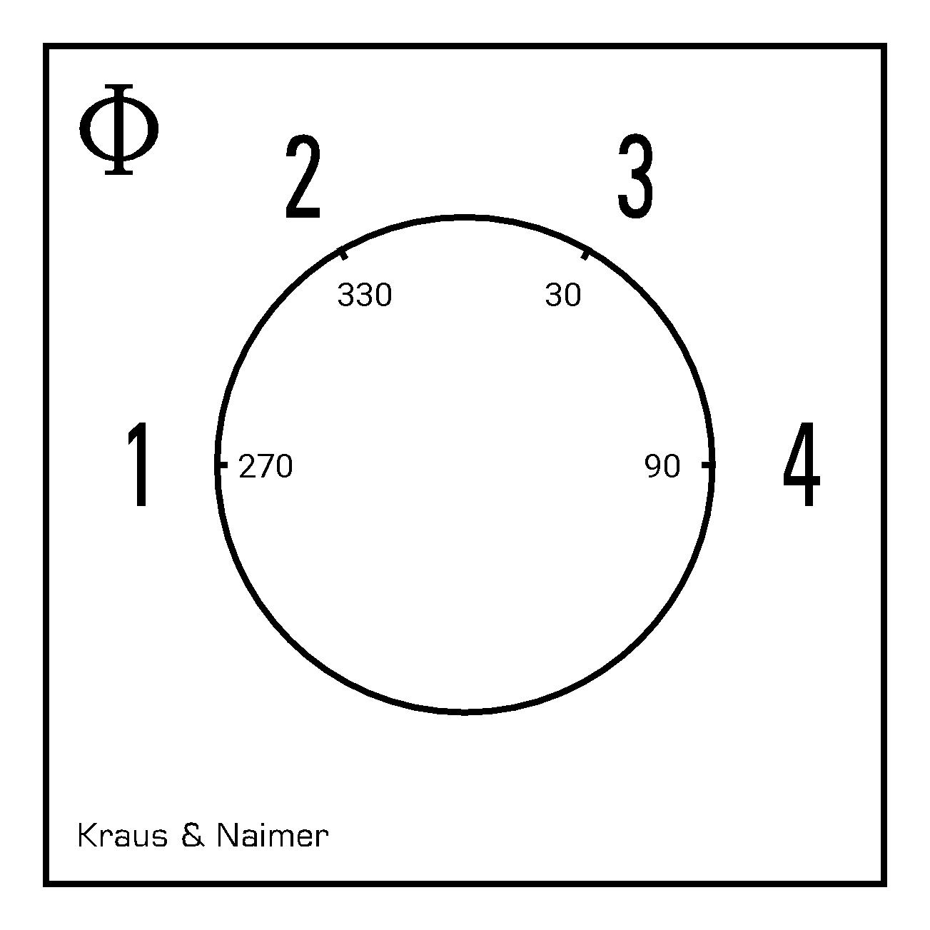 Stufenschalter 1-4; 1-polig; 1-2-3-4; Kunststoffgehäuse