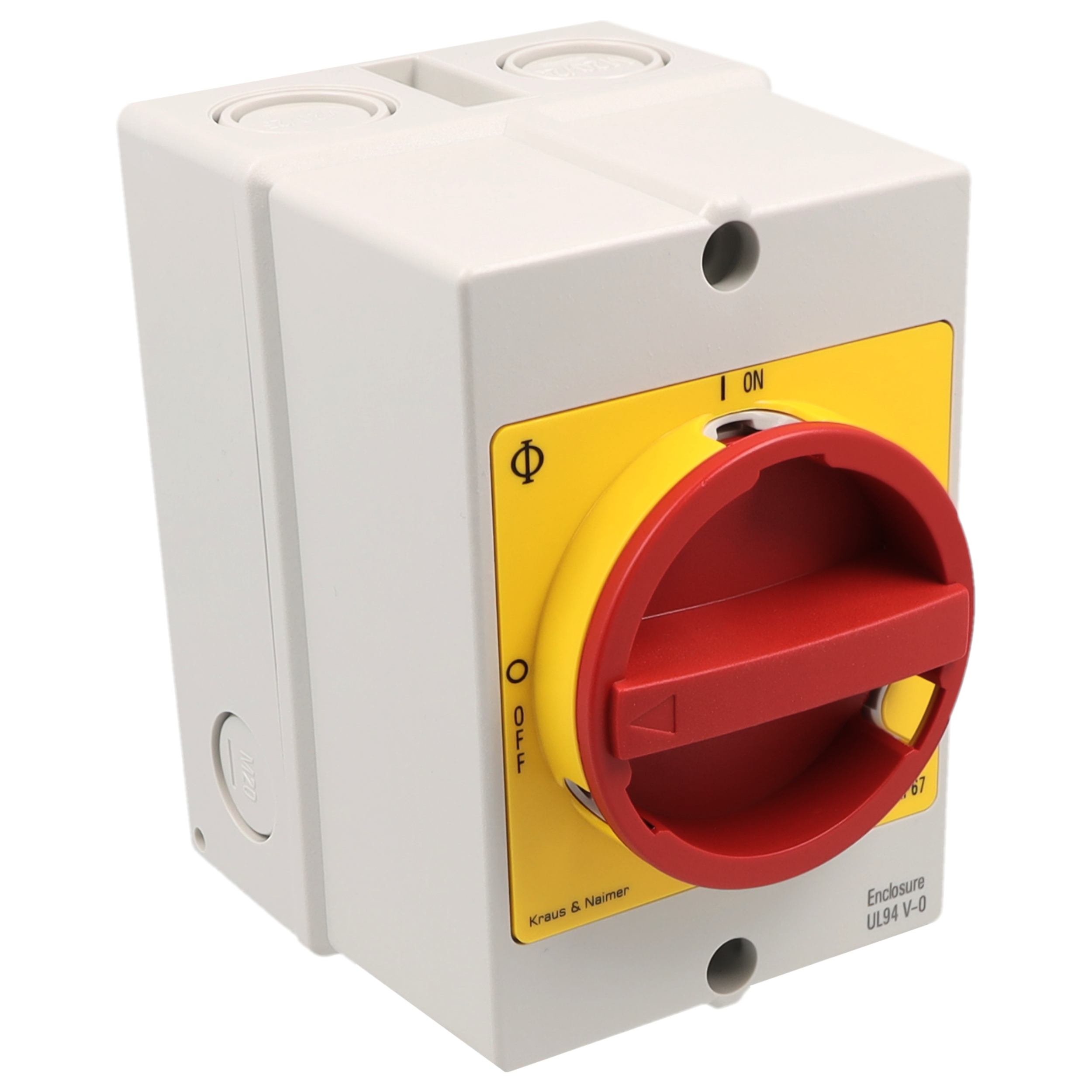 ON/OFF switch; 6-pole; 0OFF-ION; Plastic housing