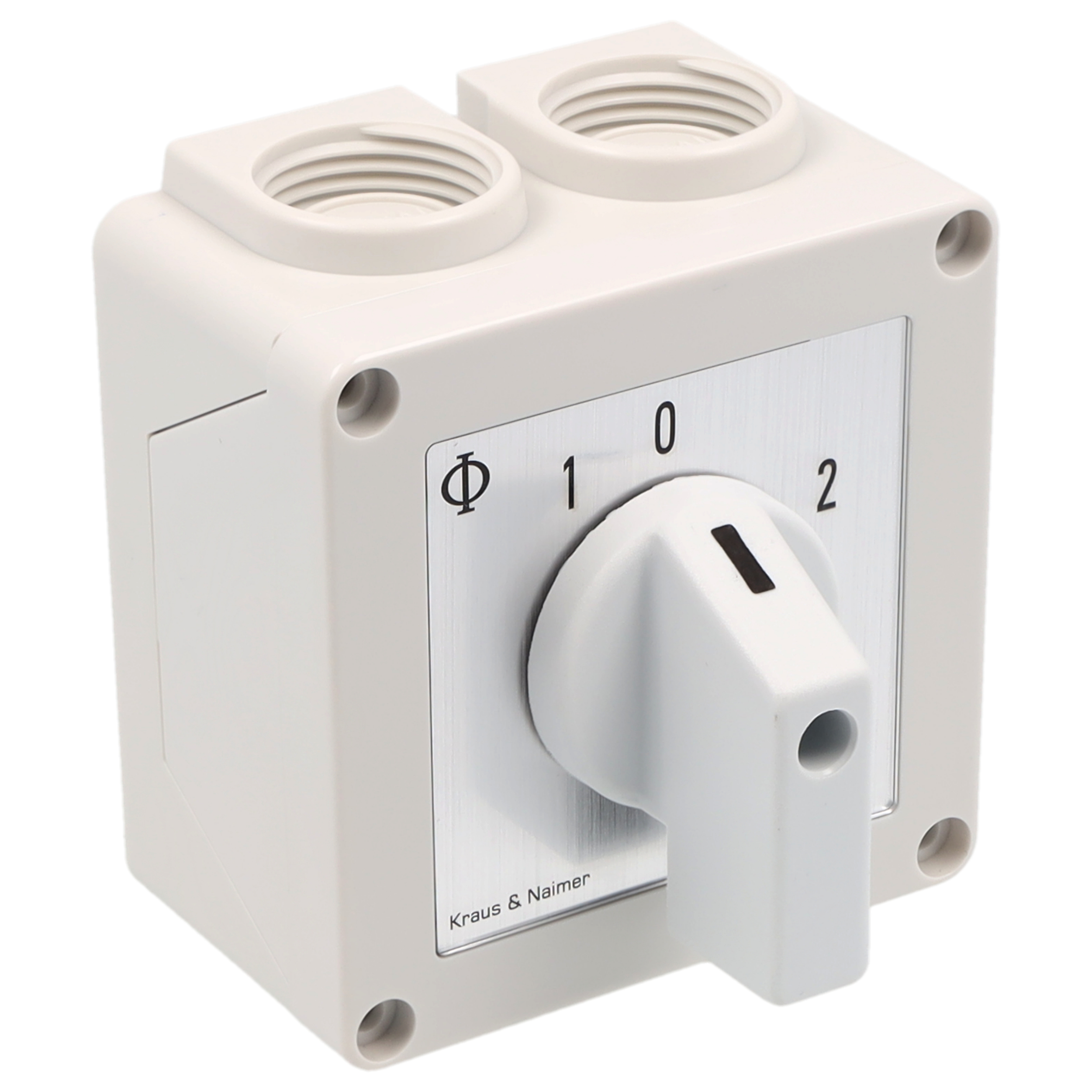 Changeover switch 1>0-2; 1-pole; 1-0-2; Plastic housing