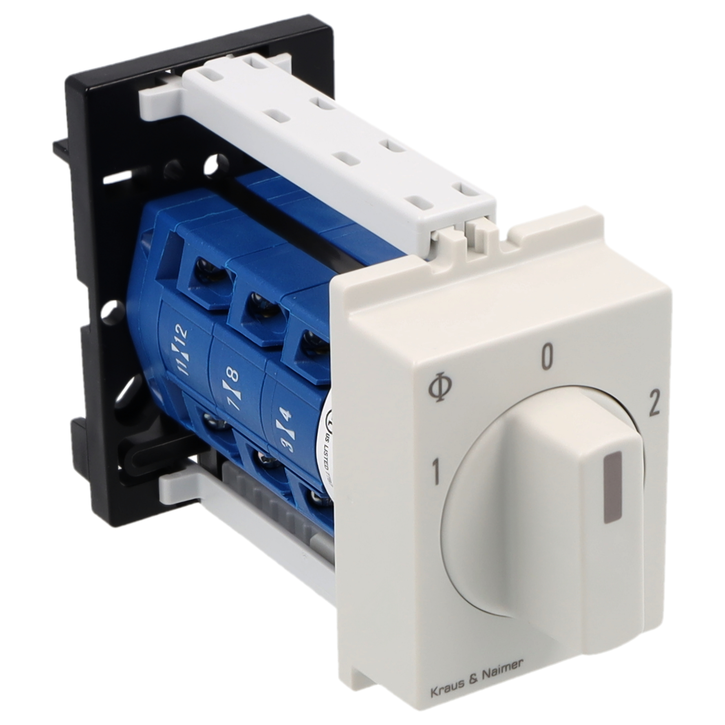 Switch; 3-pole; 1-0-2; DIN rail mounting