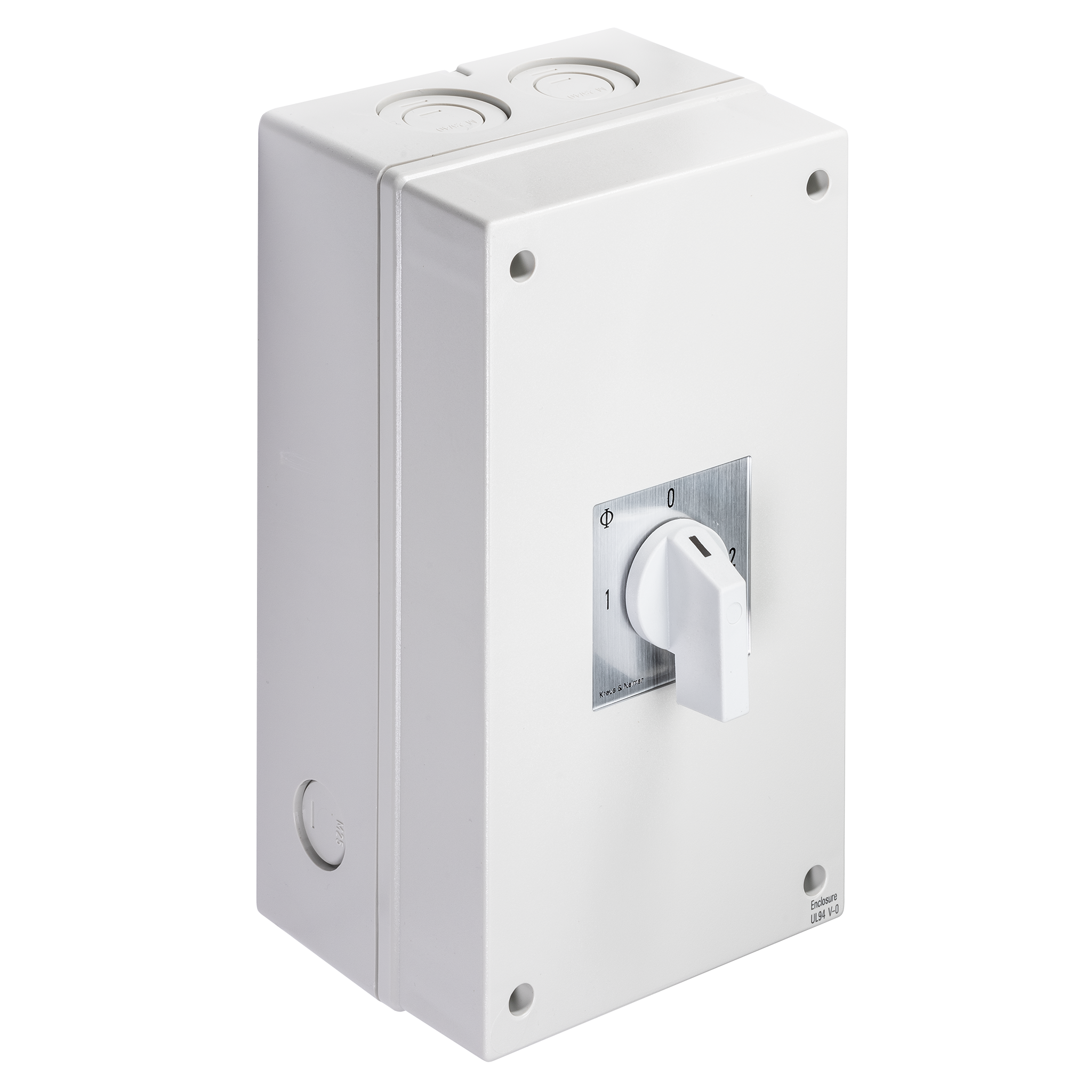 Umschalter m.0; 4-polig; 1-0-2; Kunststoffgehäuse