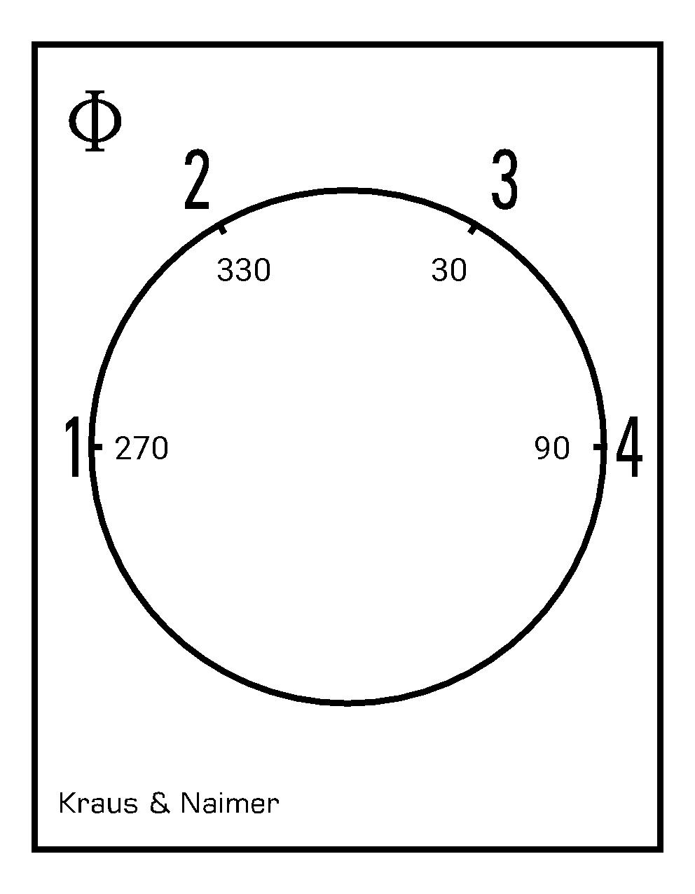 Stufenschalter 1-4; 1-polig; 1-2-3-4; Reiheneinbau