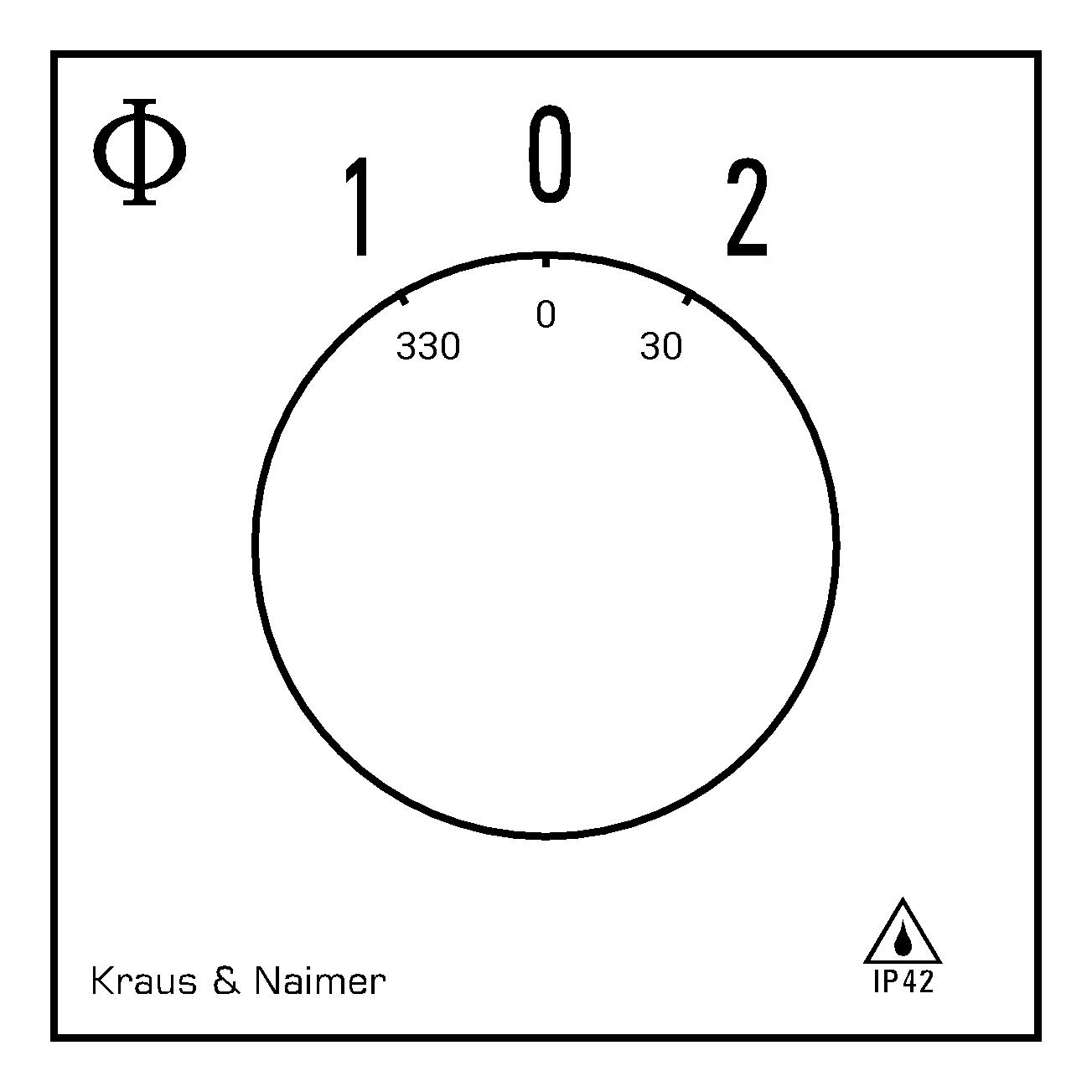 Umschalter m.0, RZ; 2-polig; 1-0-1; Kunststoffgehäuse