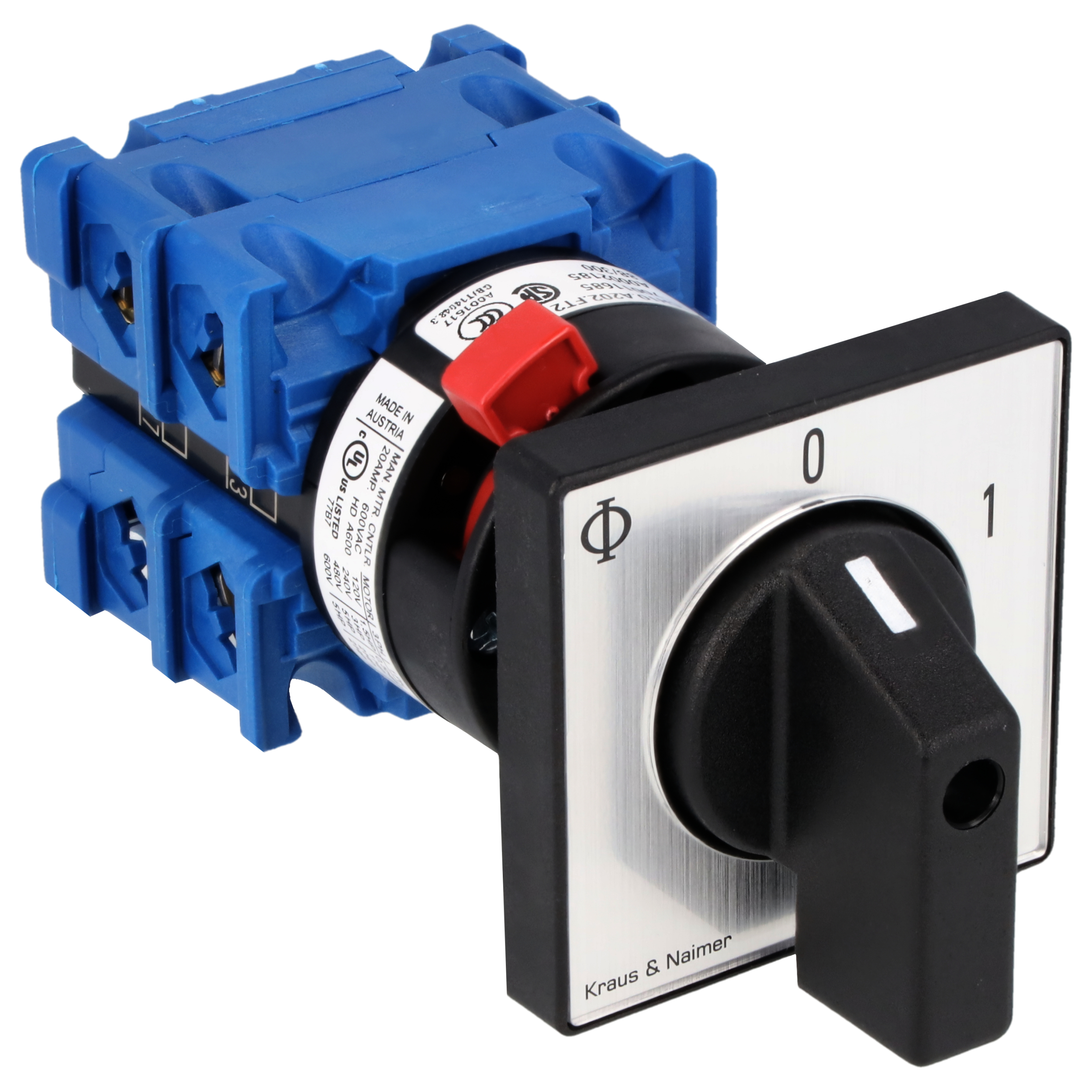 Ausschalter; 3-polig; 0-1; Zentralbefestigung