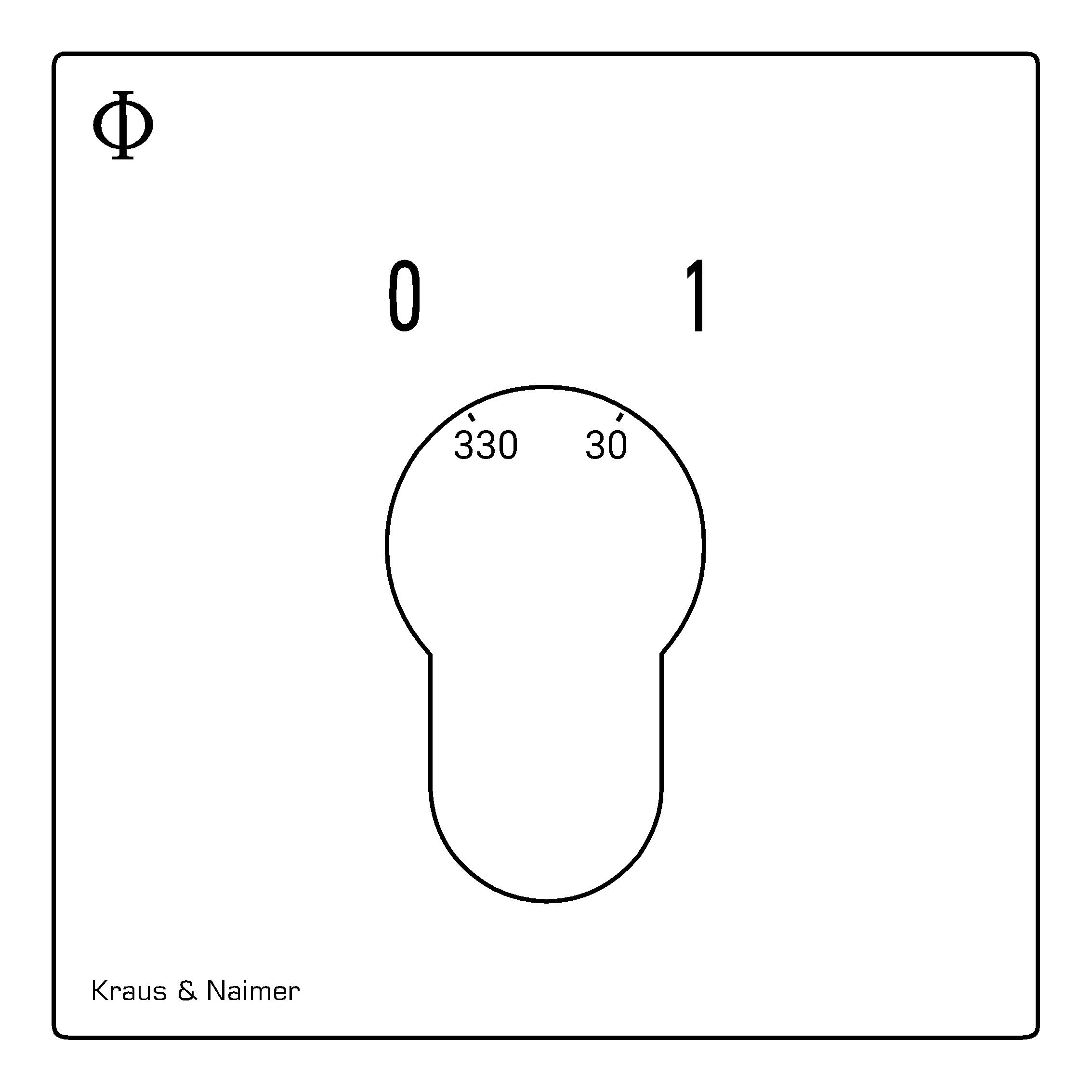Schlüsselschalter; Ausschalter; 1-polig; 0-1; Unterputzeinsatz; Schlüsseleinrichtung