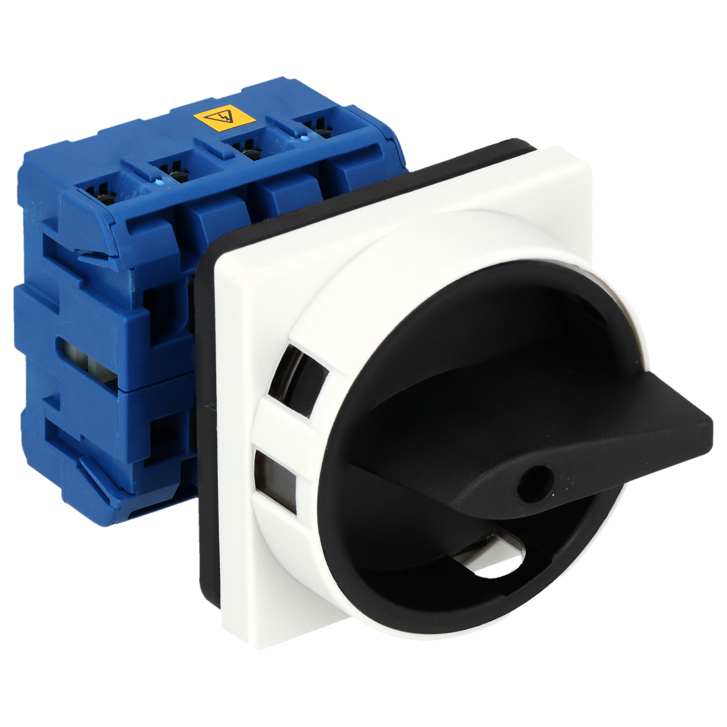 Hauptschalter; Ausschalter; 4-polig; 0-I; Fronteinbau 4-Loch; Sperrvorrichtung; schwarz