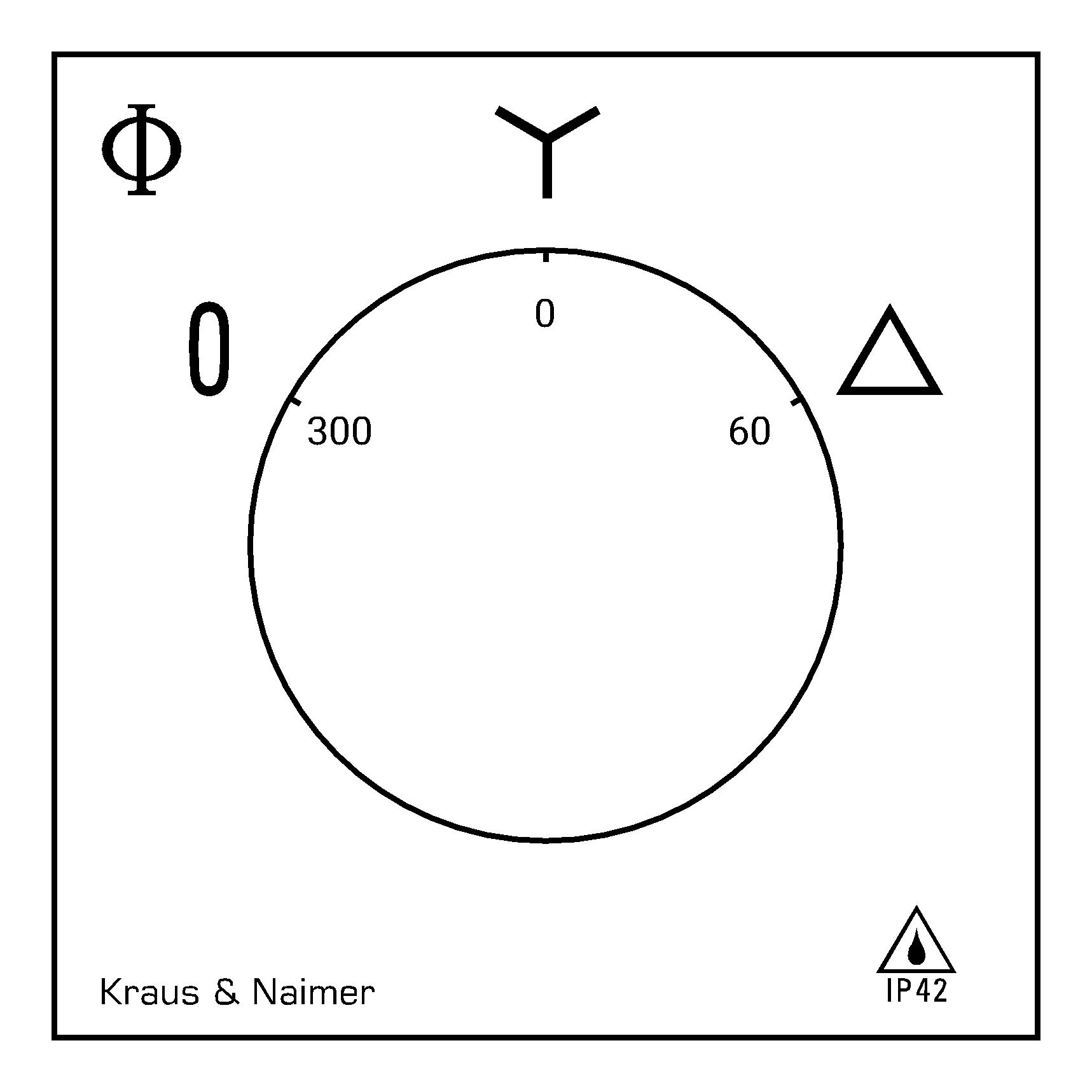Stern-Dreieck-Schalter; 0-Stern-Dreieck; Kunststoffgehäuse