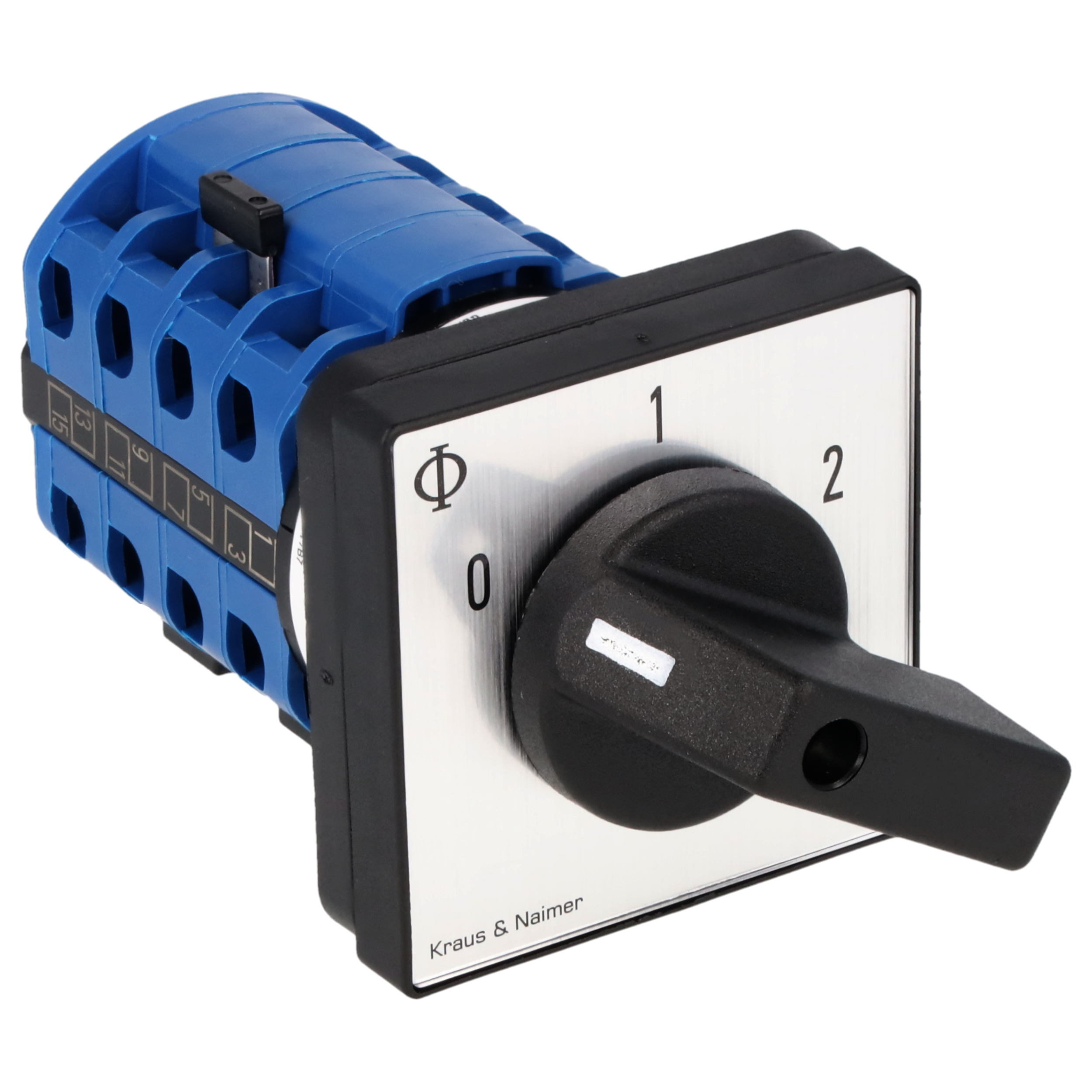 Motor switch; 0-1-2; Panel mounting 4-hole