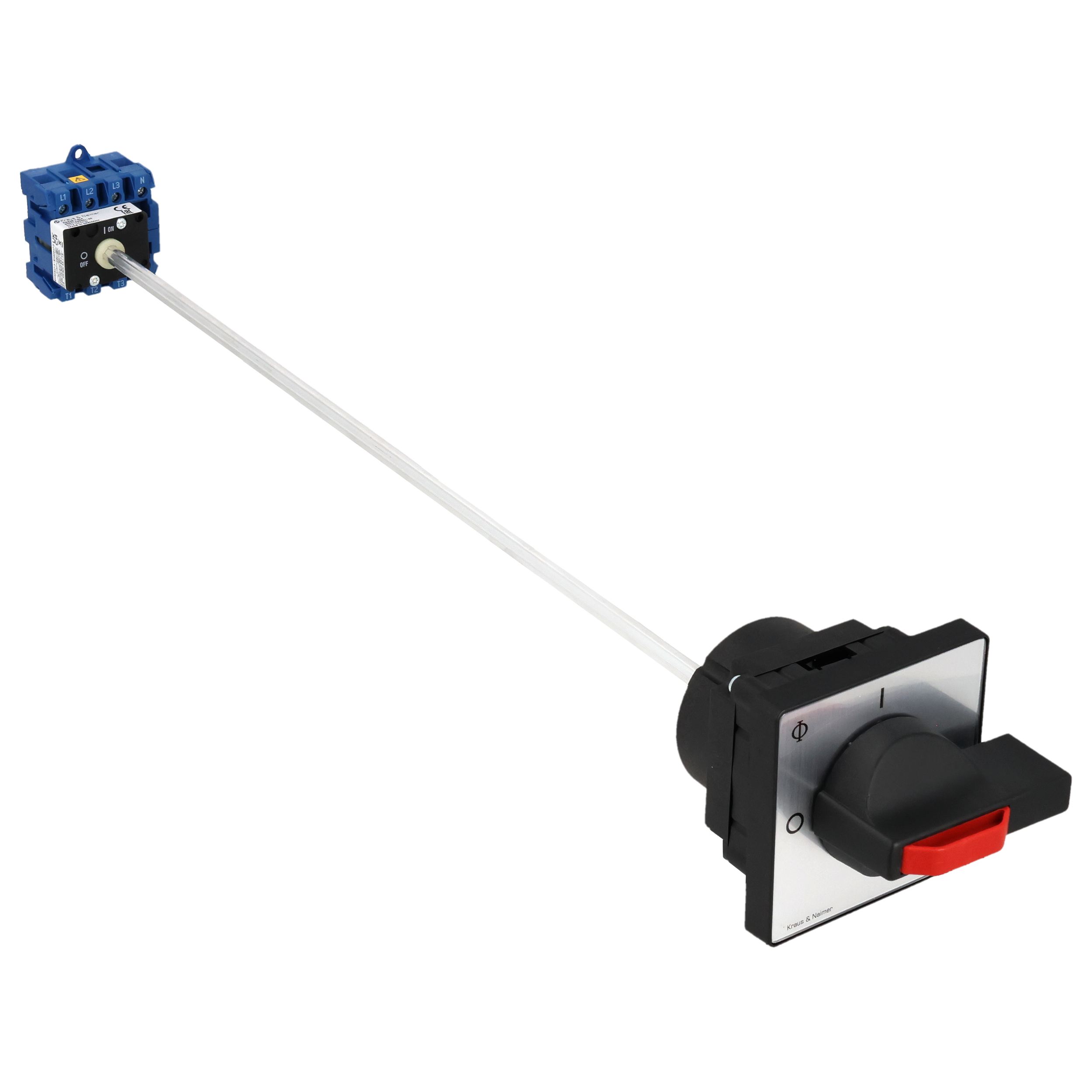 Main switch; ON/OFF switch; 4-pole; 0-I; Base mounting/DIN rail mounting; Padlock Device; Shaft Extension