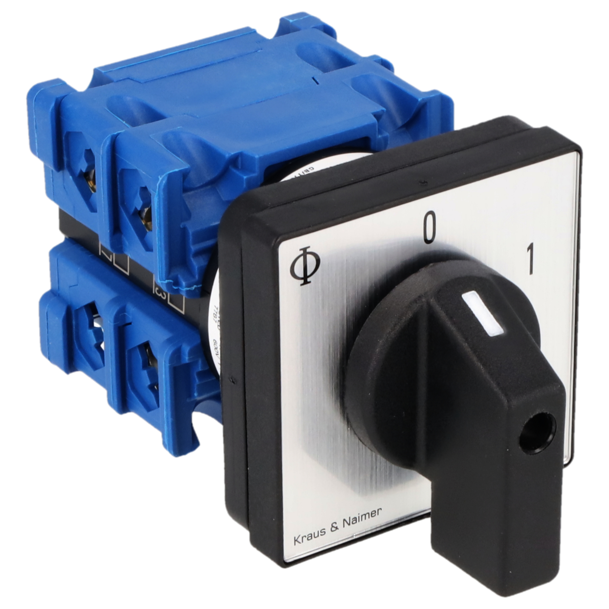 Ausschalter; 3-polig; 0-1; Fronteinbau 4-Loch