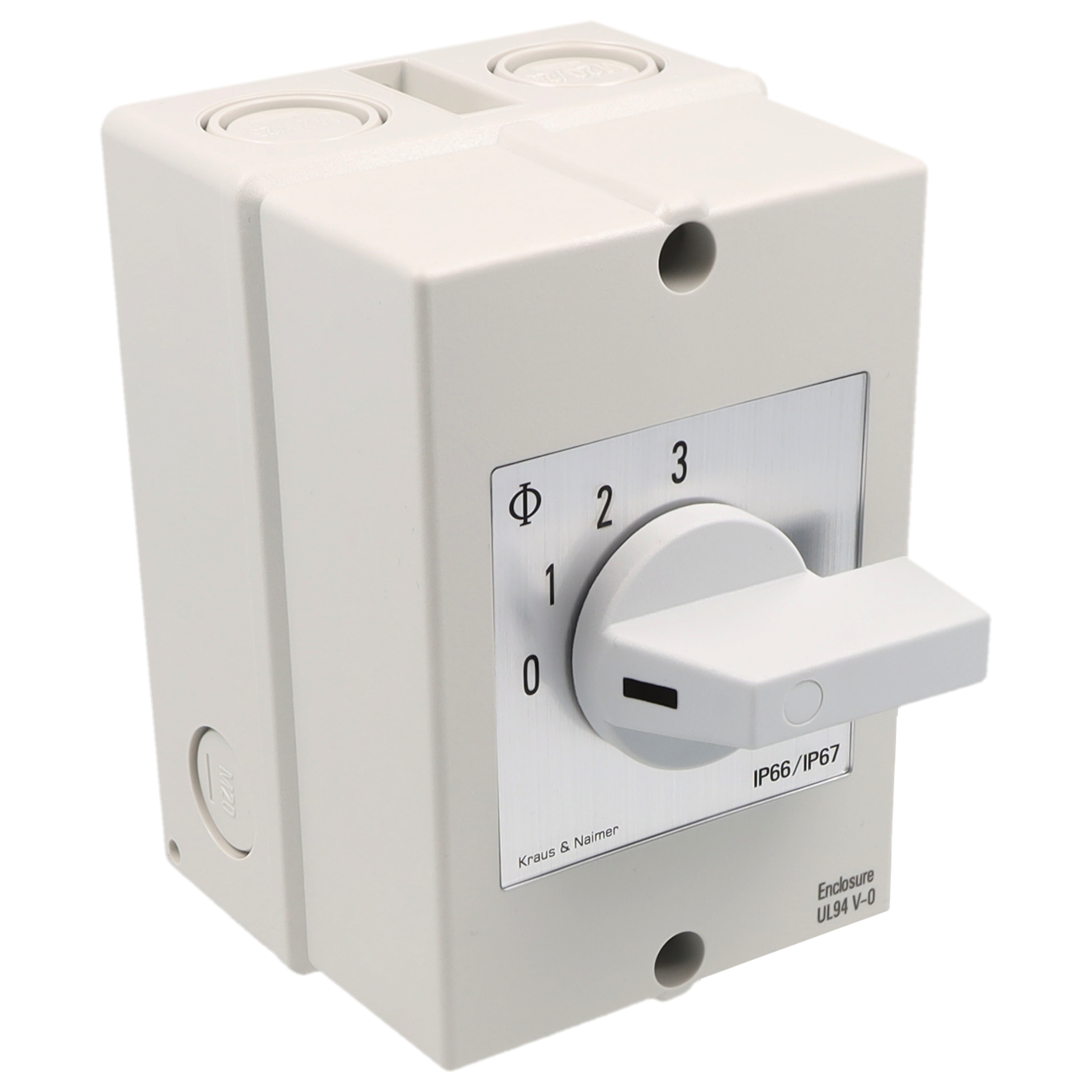 ON/OFF switch; 4-pole; 0-1; Plastic housing