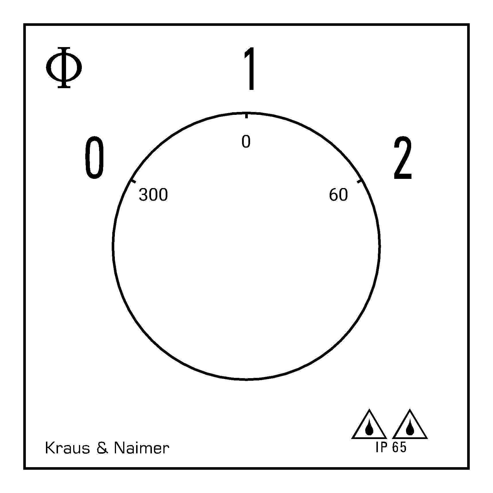 Dahlanderschalter; 0-1-2; Kunststoffgehäuse