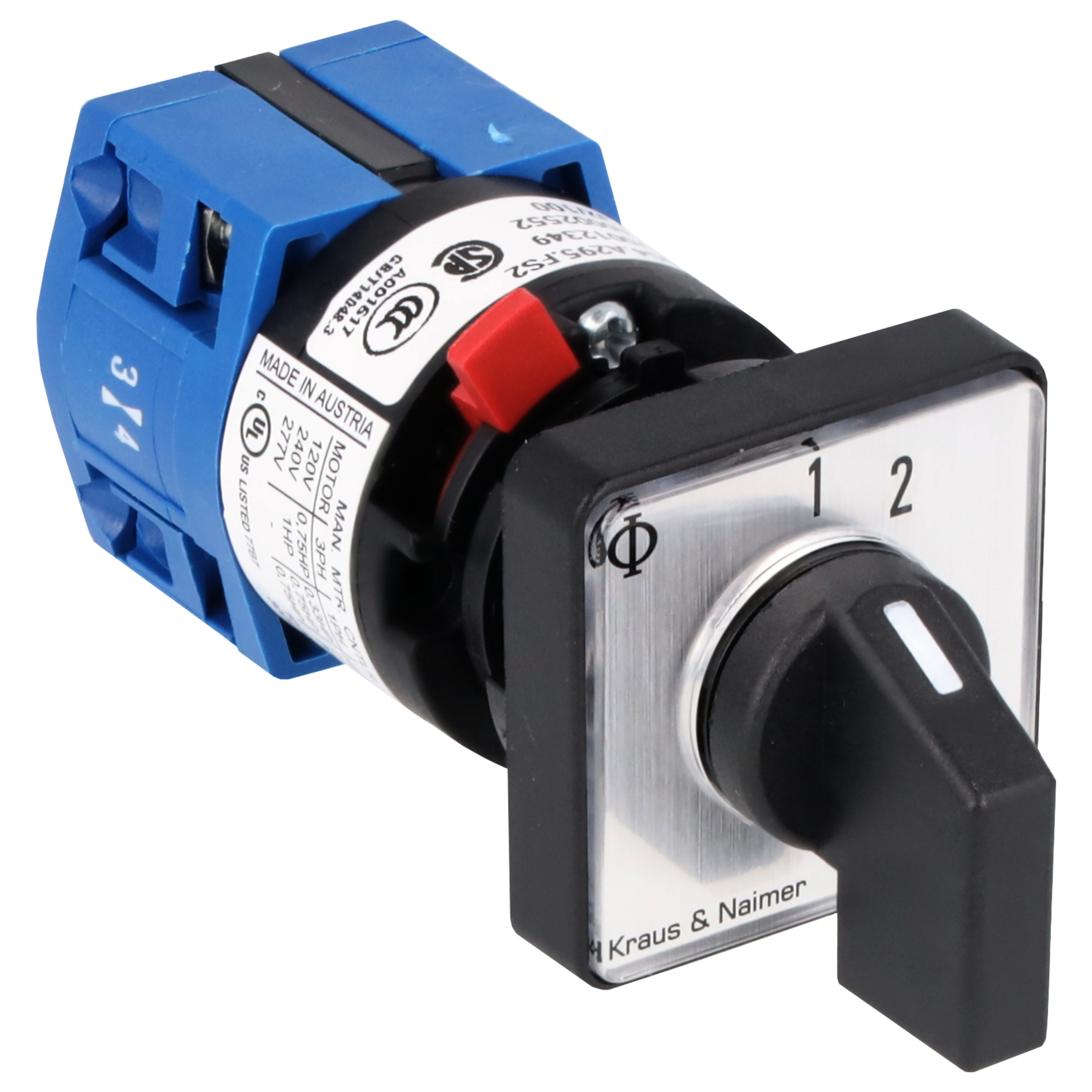 Umschalter o.0, RZ; 1-polig; 1-2; Zentralbefestigung