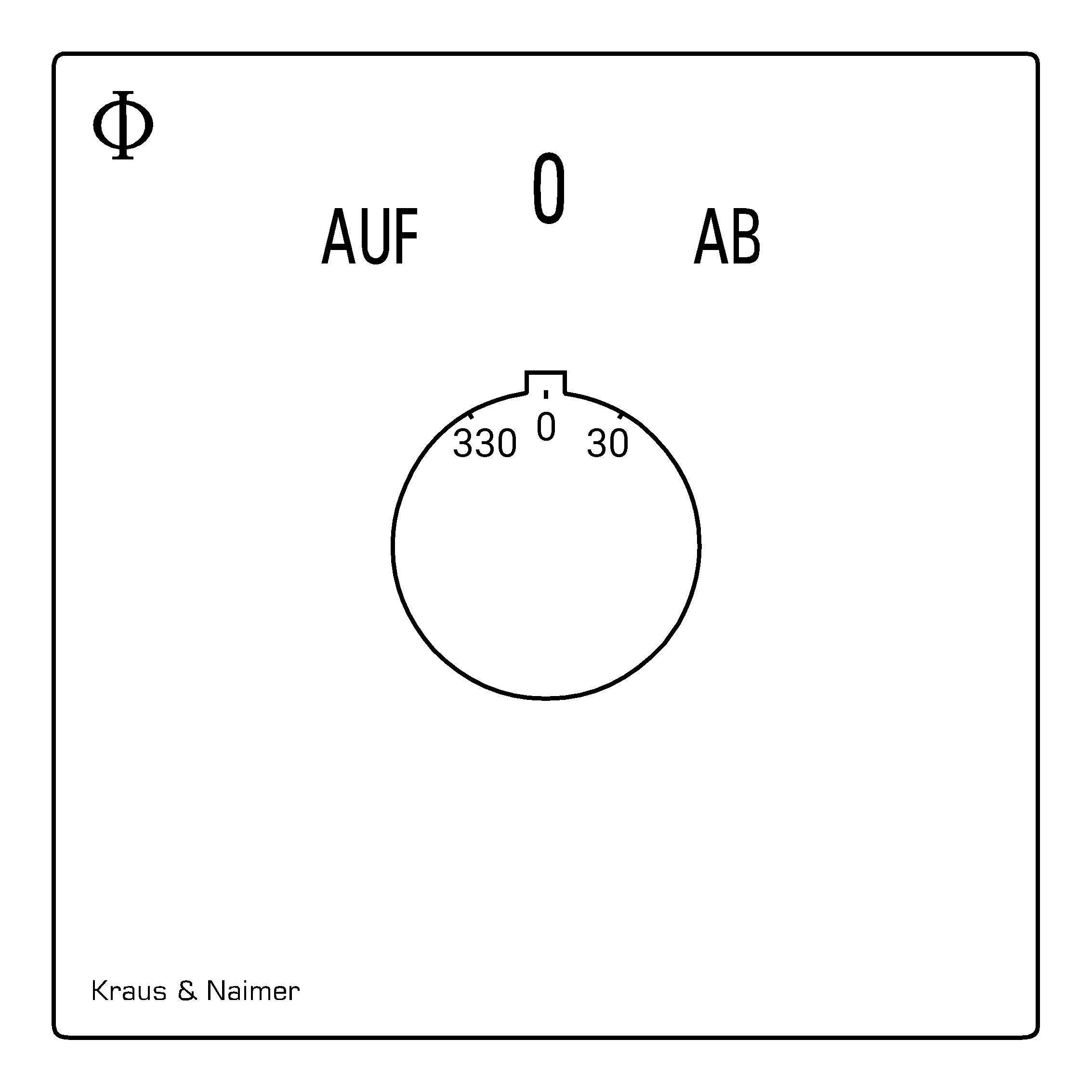 Umschalter m.0, RZ; 1-polig; AUF-0-AB; Unterputzeinsatz