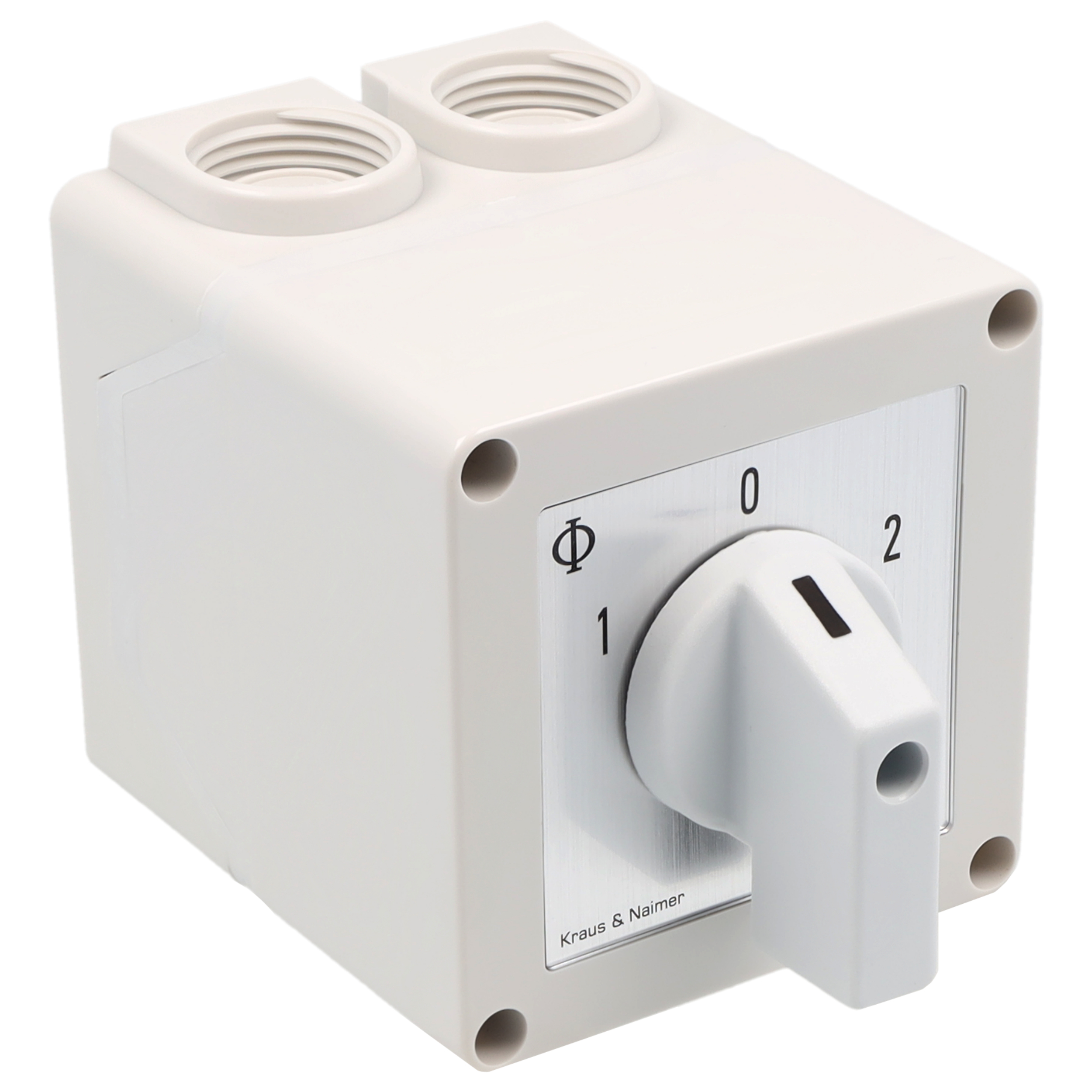 Umschalter m.0; 4-polig; 1-0-2; Kunststoffgehäuse