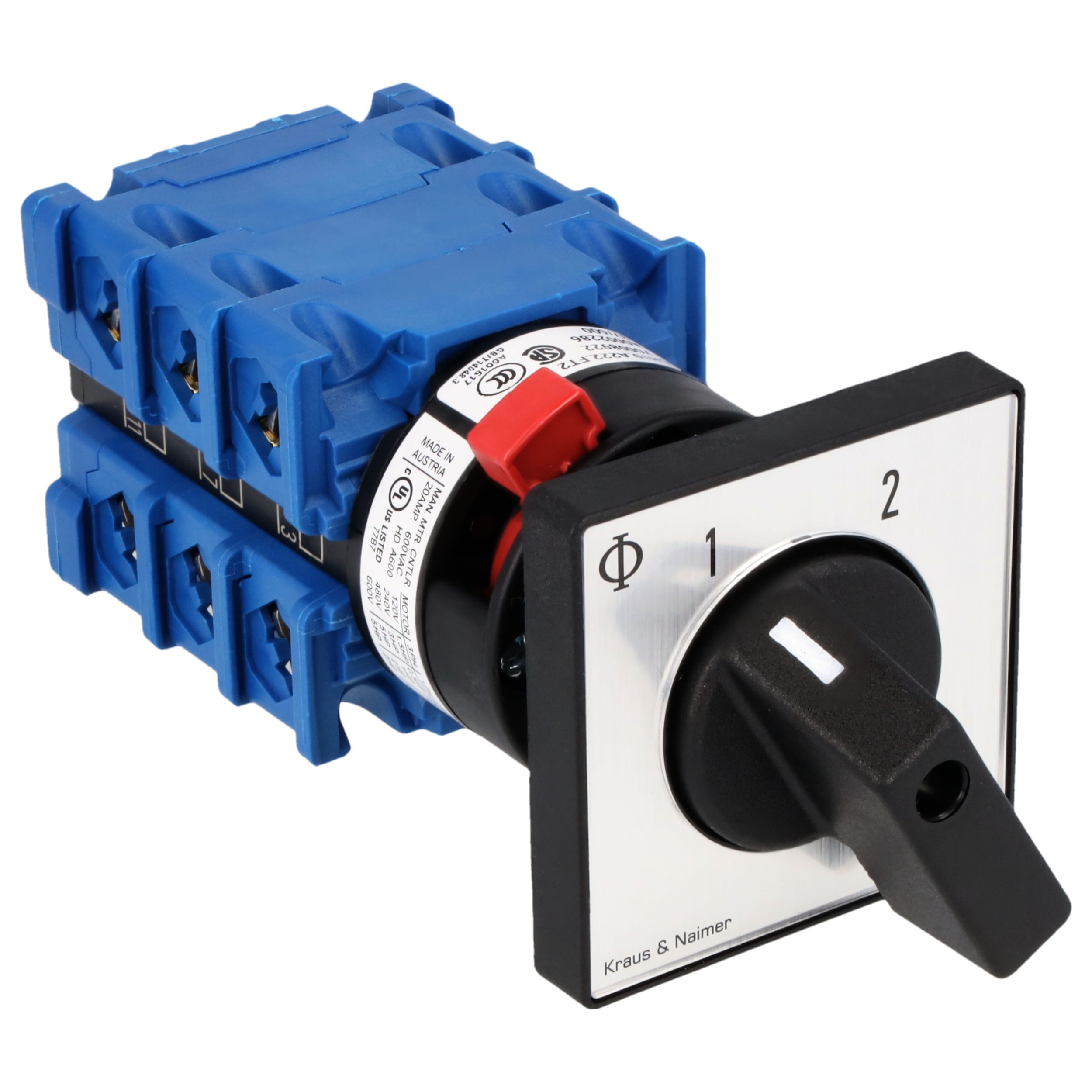 Umschalter o.0; 3-polig; 1-2; Zentralbefestigung