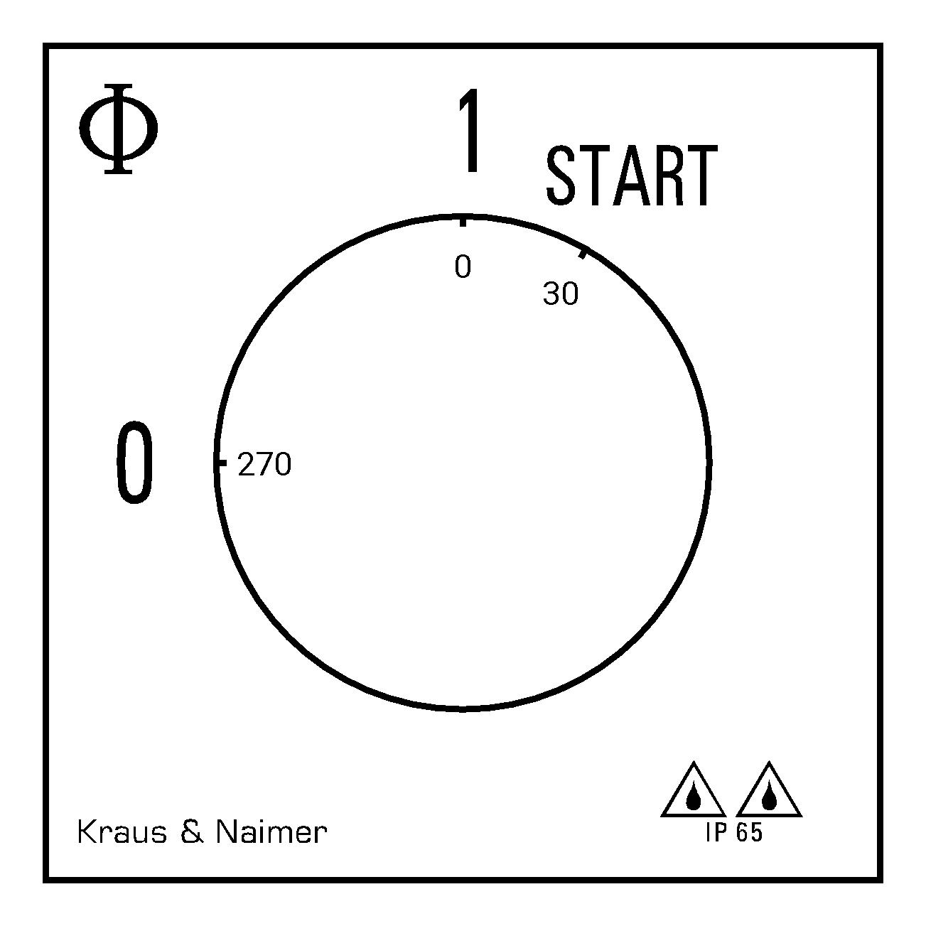 Start stop switch; 0-1-START; Plastic housing