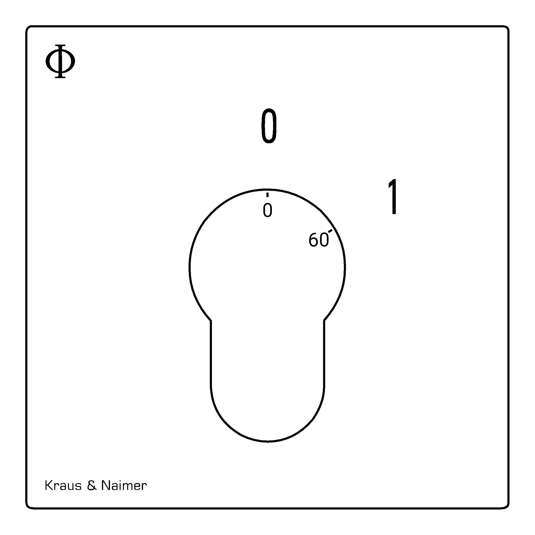 Key switch; ON/OFF switch; 1-pole; 0-1; Flush mounting; Key-Lock Device