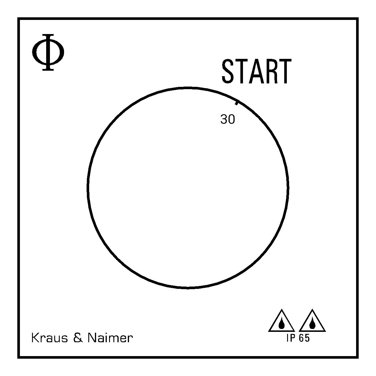 Ein-Taster; START; Kunststoffgehäuse
