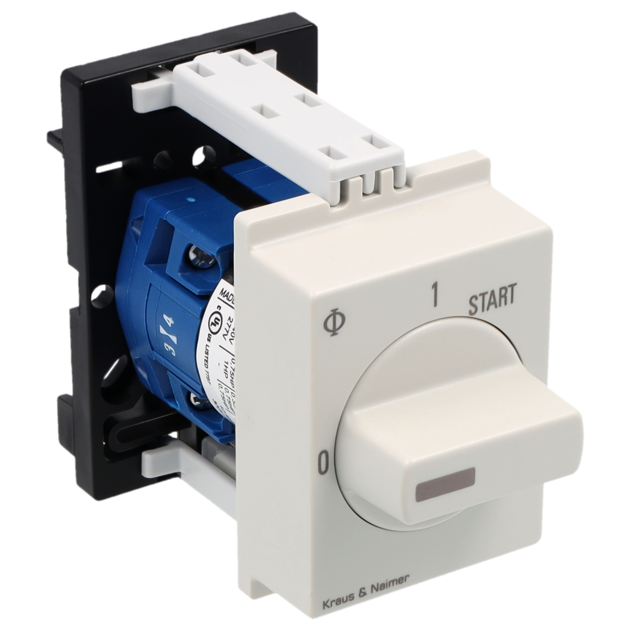 Start stop switch; 0-1-START; DIN rail mounting