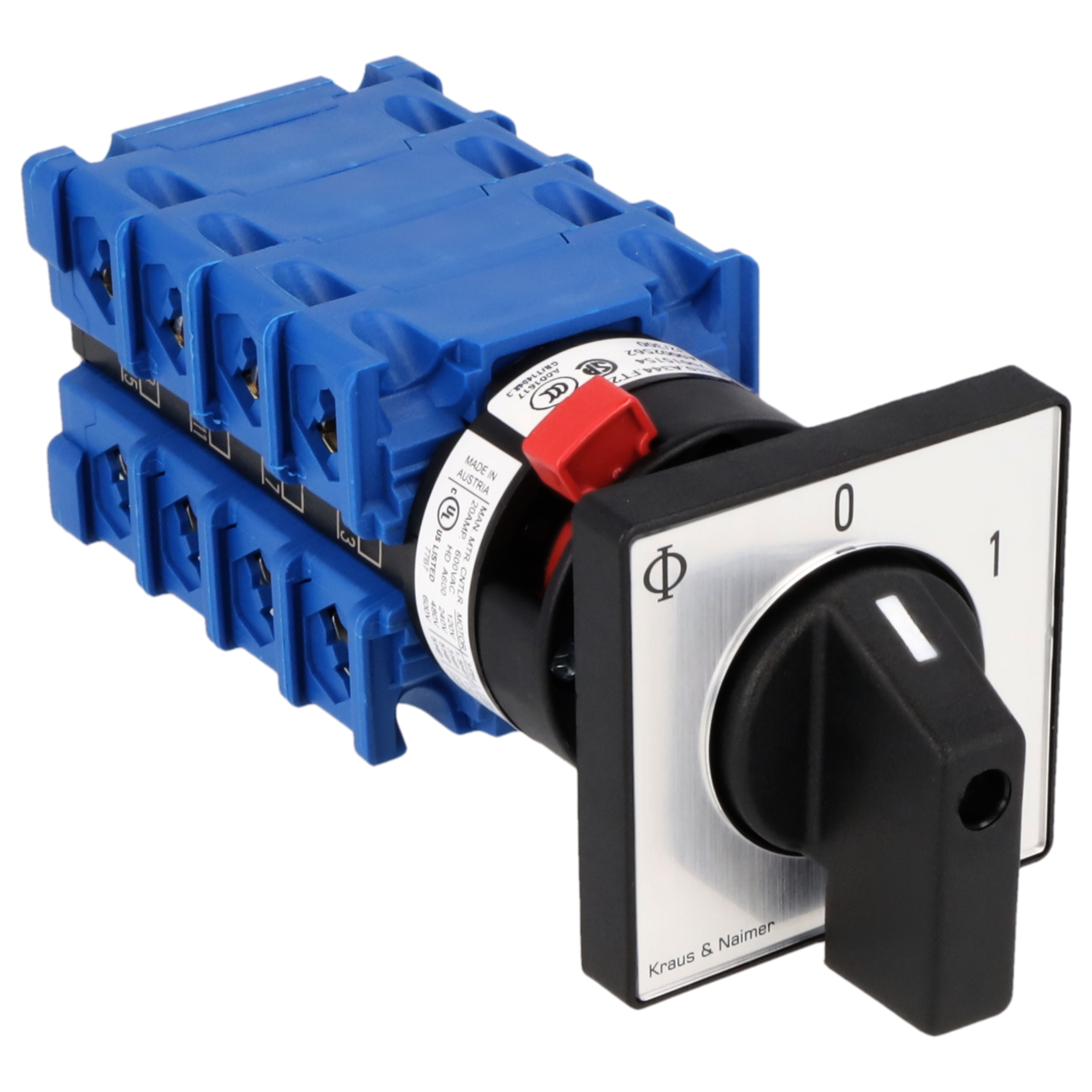 Ausschalter; 8-polig; 0-1; Zentralbefestigung