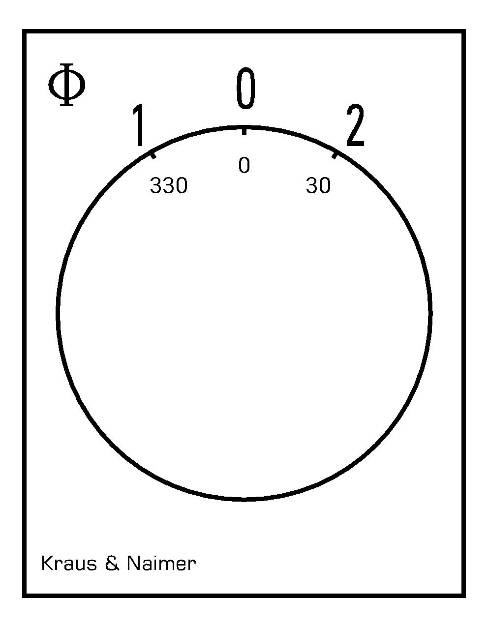 Key switch; Changeover switch w. OFF, SR; 2-pole; 1-0-1; DIN rail mounting; Key-Lock Device