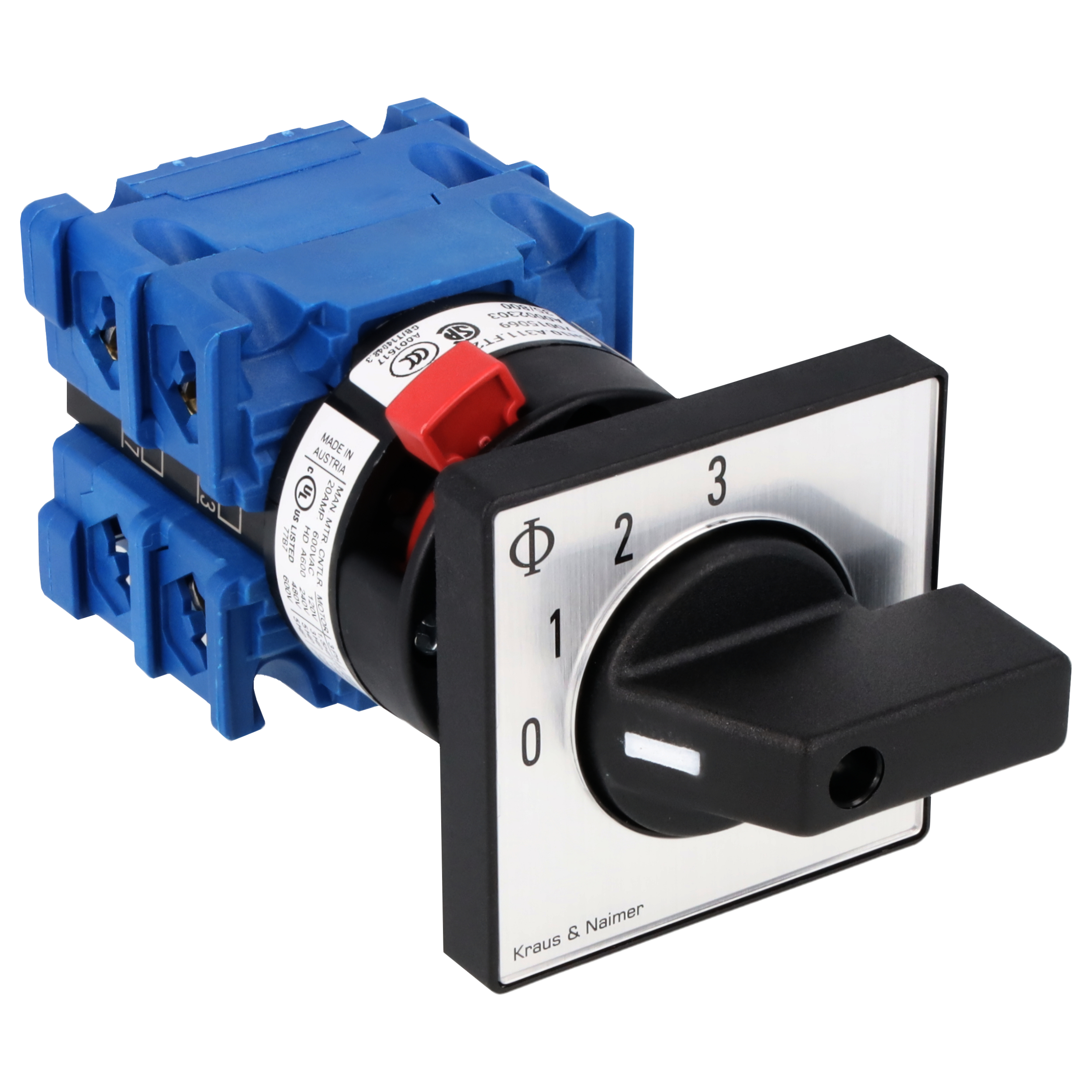 Gruppenschalter 3 Gr.; 1-polig; 0-1-2-3; Zentralbefestigung