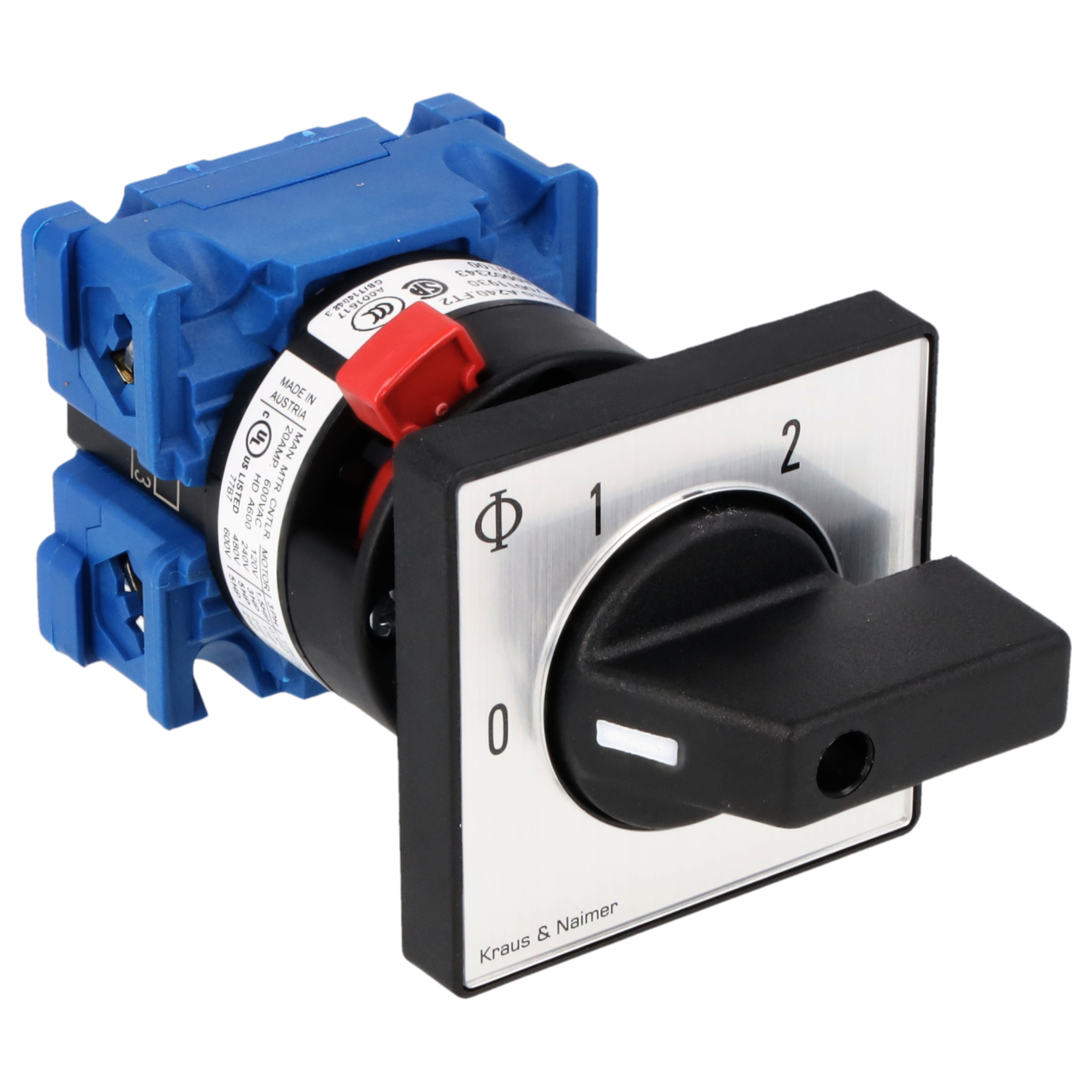 Multi-step switch 0-2; 1-pole; 0-1-2; single hole mounting