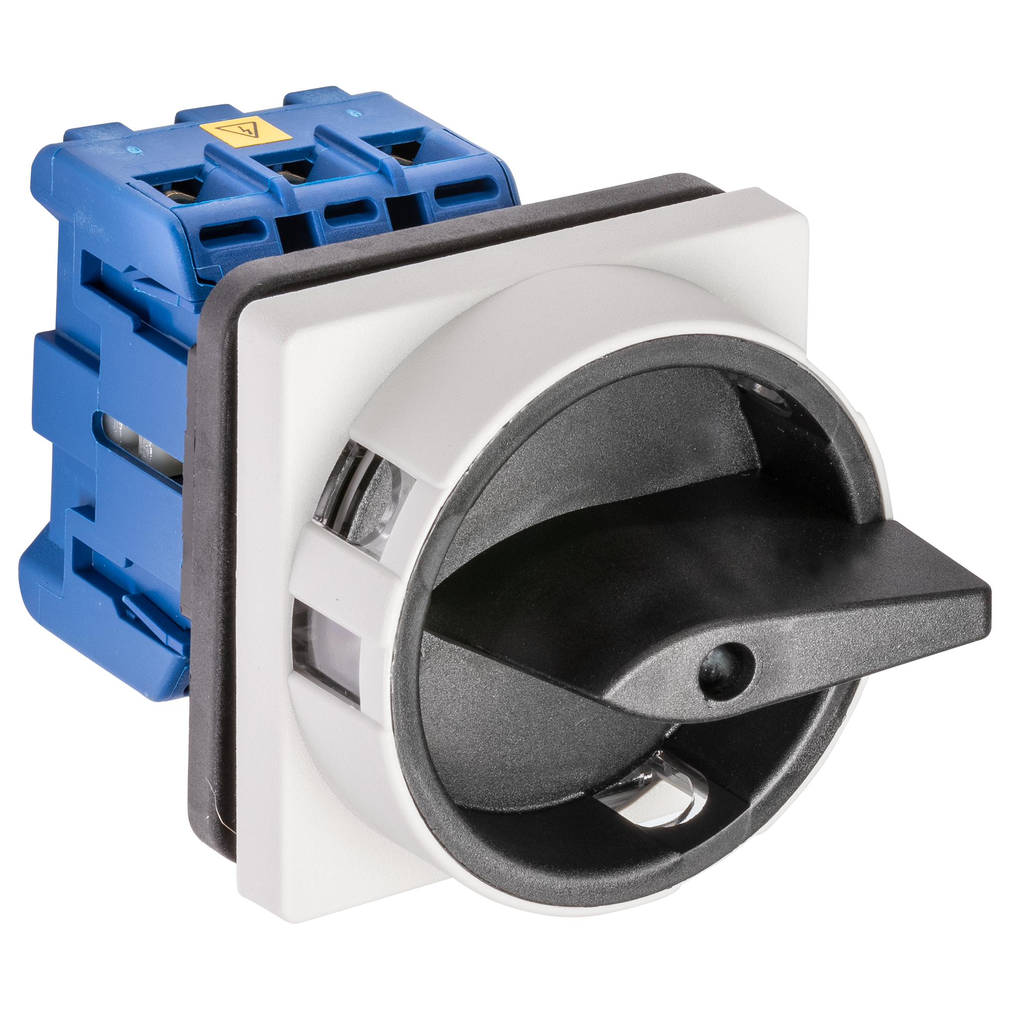 Hauptschalter; Ausschalter; 3-polig; 0-I; Fronteinbau 4-Loch; Sperrvorrichtung; schwarz