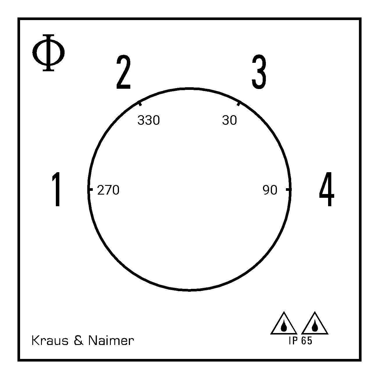 Stufenschalter 1-4; 1-polig; 1-2-3-4; Kunststoffgehäuse