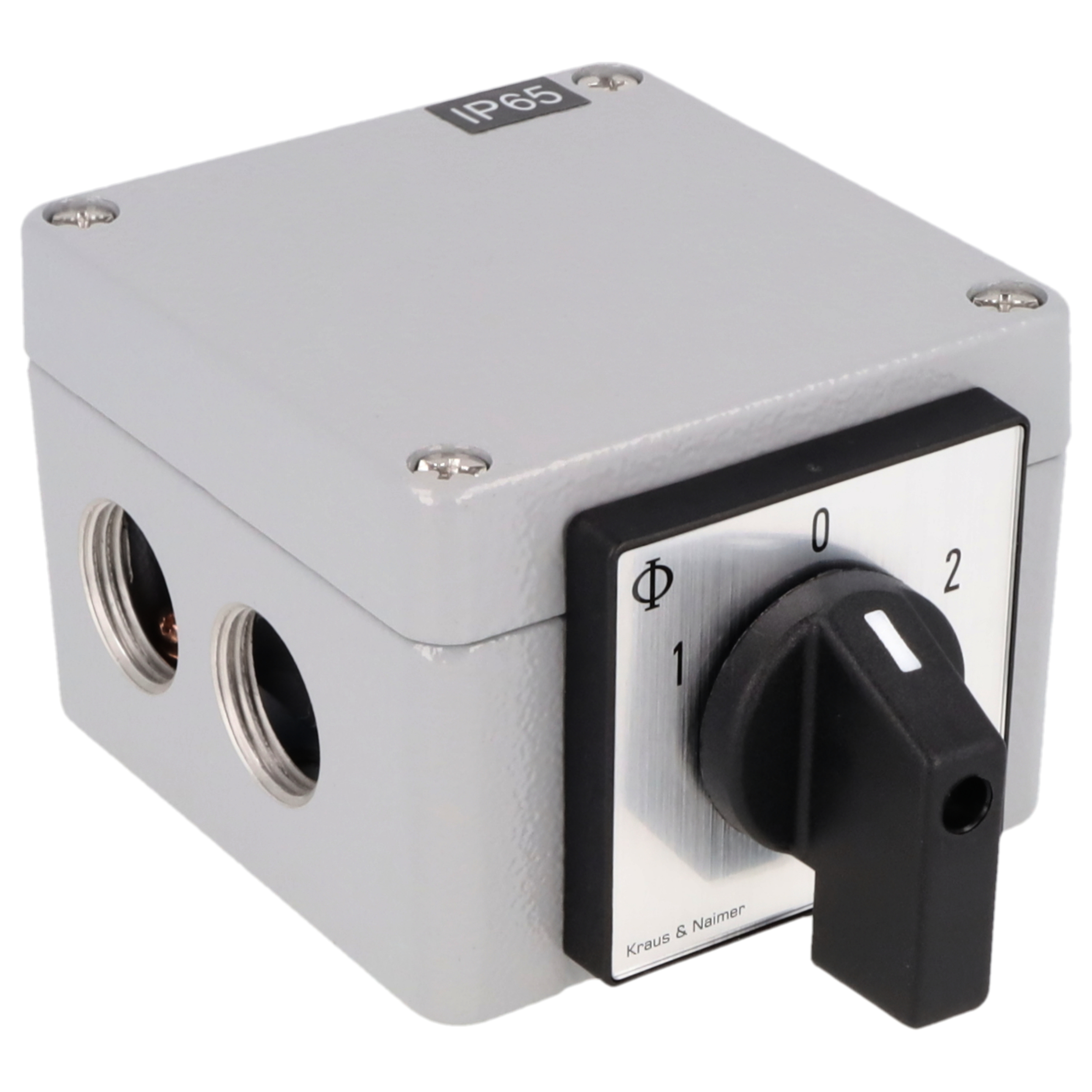 Wendeumschalter; 3-polig; 1-0-2; ALU-Gehäuse