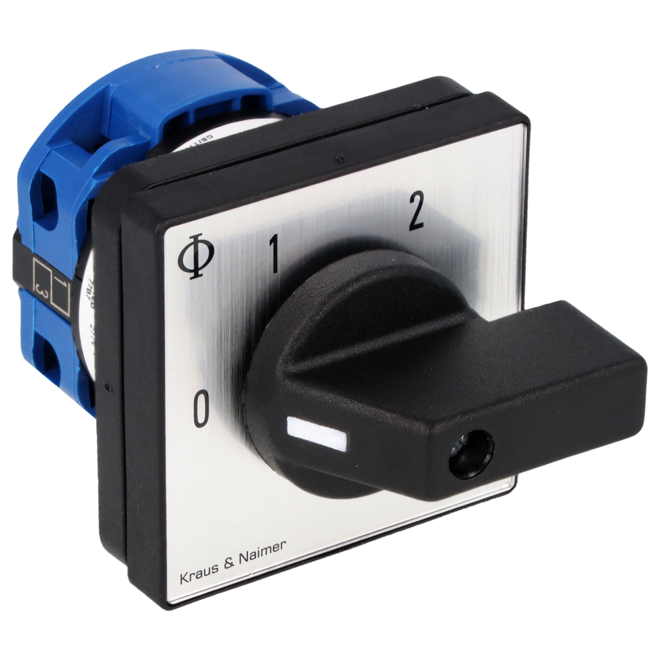 Gruppenschalter 2 Gr.; 1-polig; 0-1-2; Fronteinbau 4-Loch