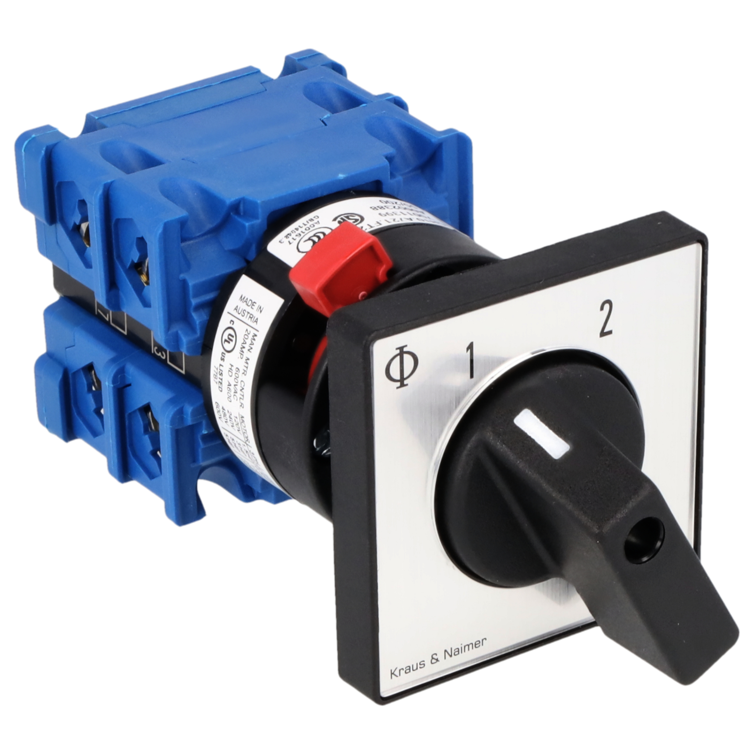 Umschalter o.0, galv.getr.; 2-polig; 1-2; Zentralbefestigung