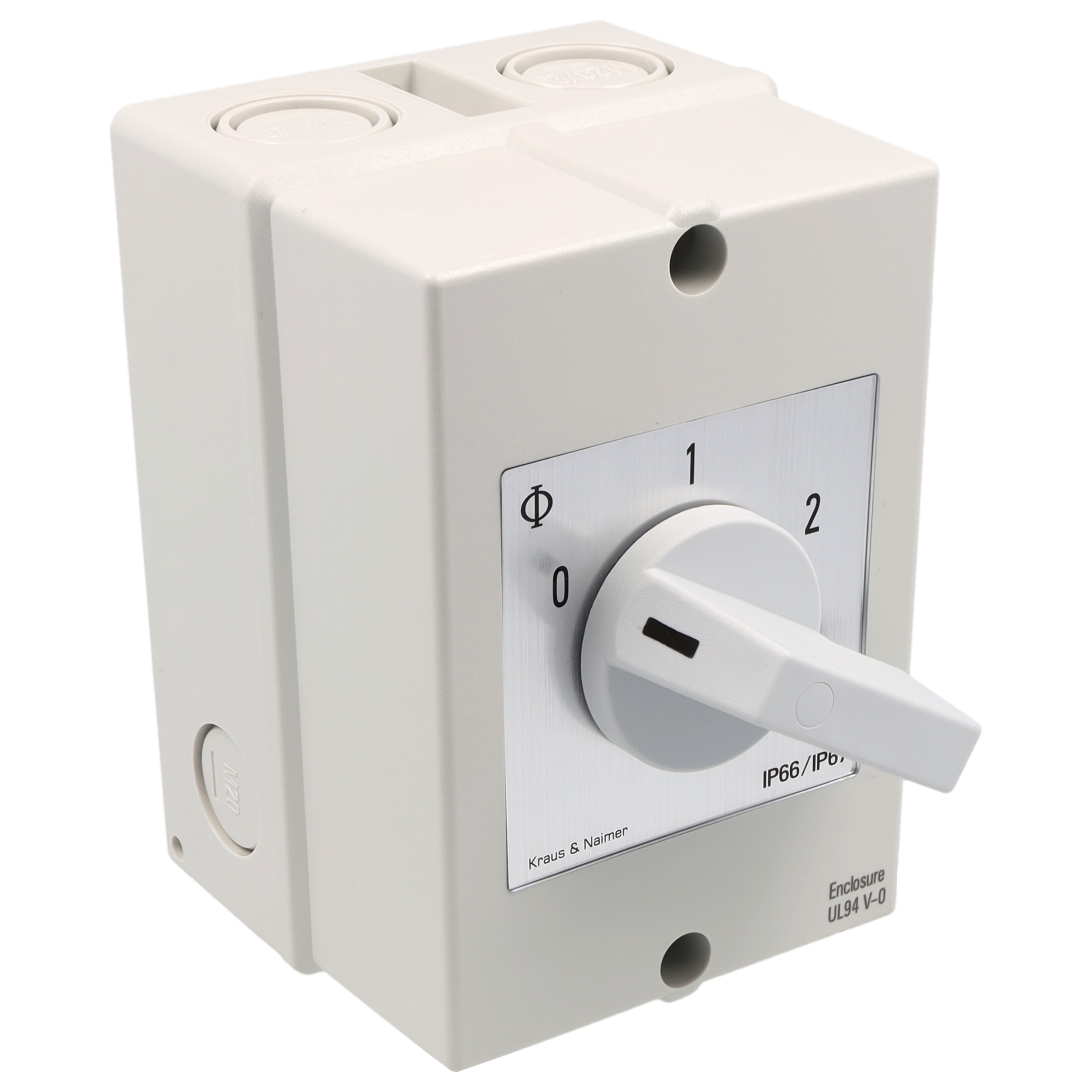 Motor switch; 0-1-2; Plastic housing