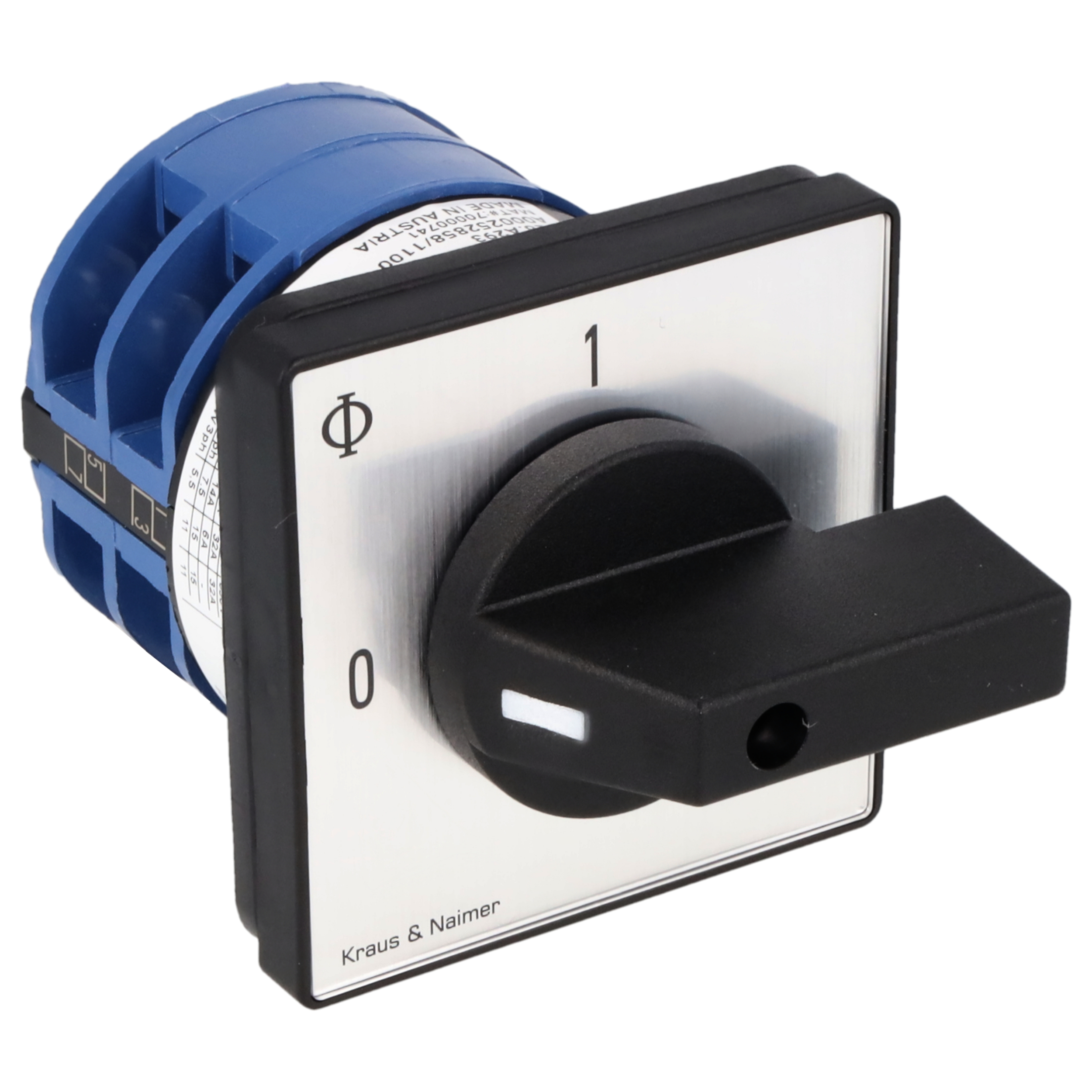 Ausschalter; 4-polig; 0-1; Fronteinbau 4-Loch