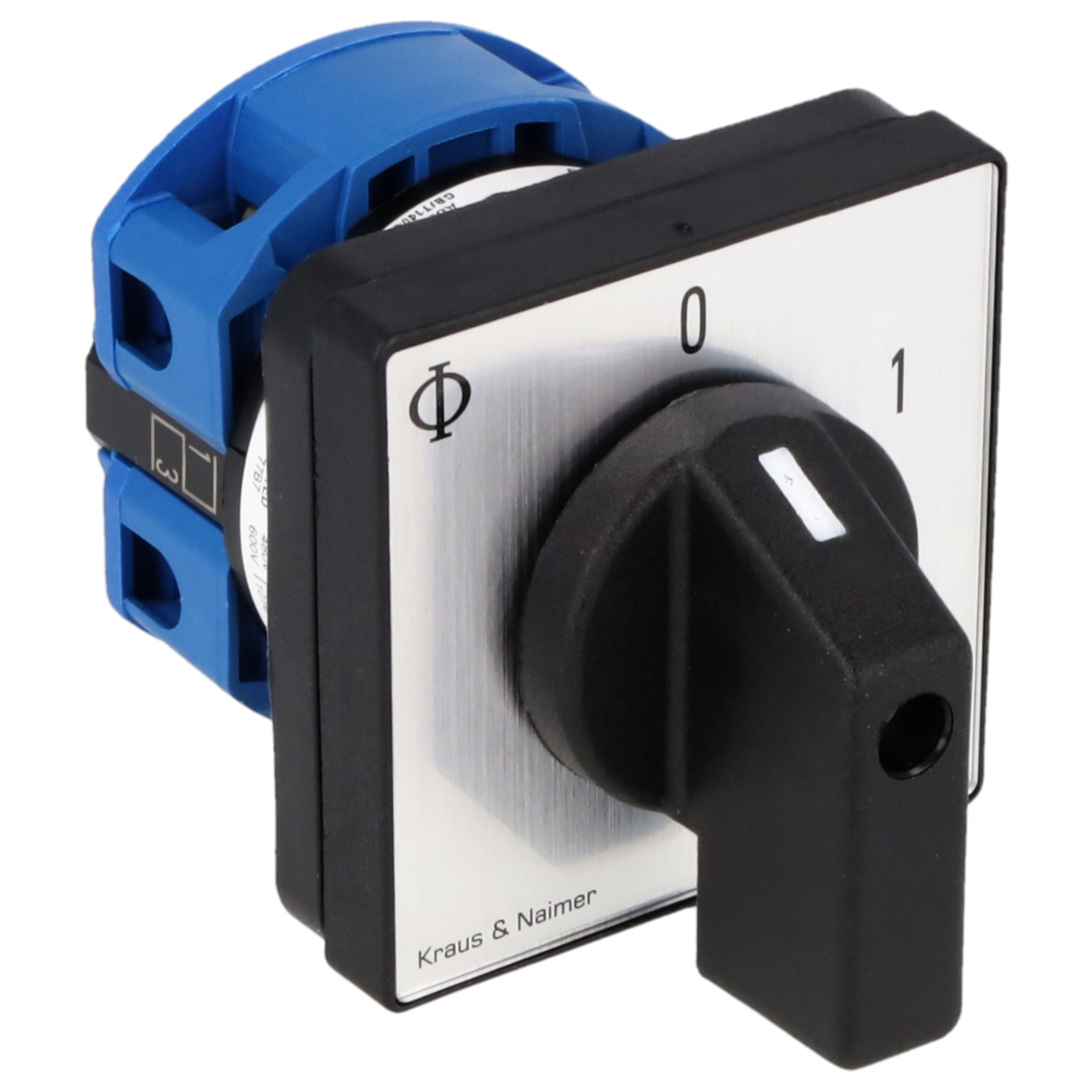 Ausschalter; 2-polig; 0-1; Fronteinbau 4-Loch