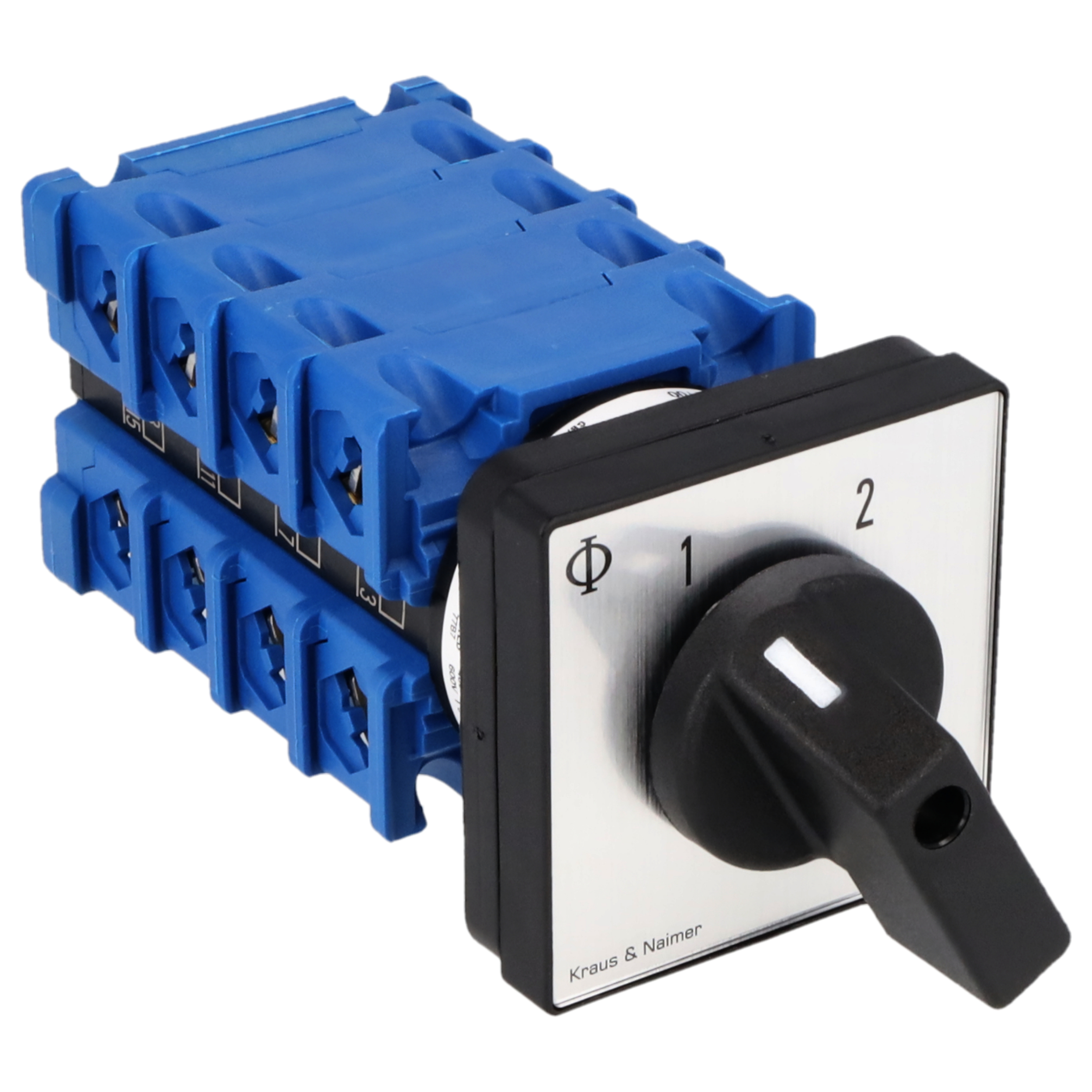 Multi-step switch 1-4; 2-pole; 1-2-3-4; Panel mounting 4-hole