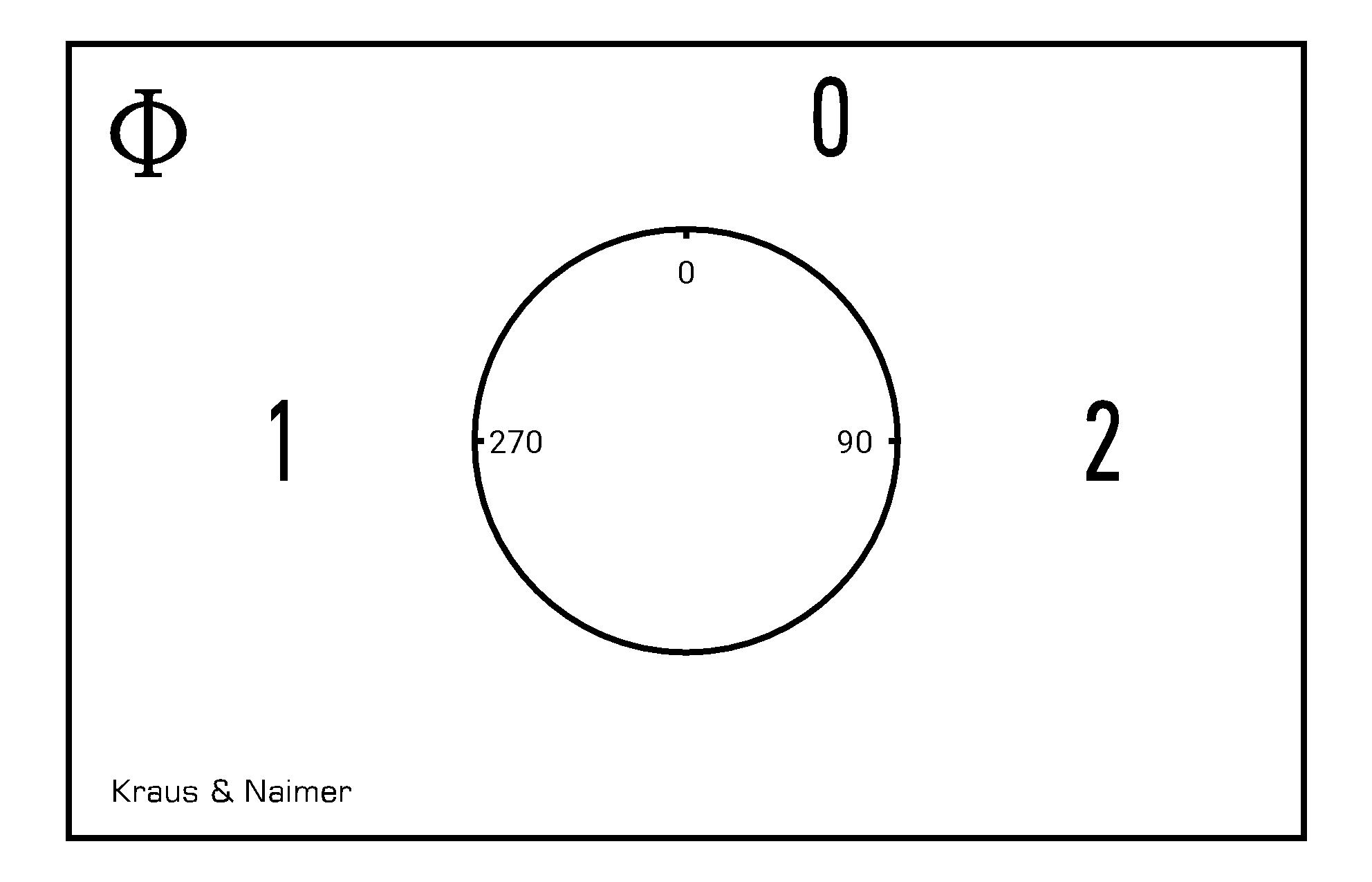 Umschalter m.0; 4-polig; 1-0-2; Verteilereinbau/Reiheneinbau