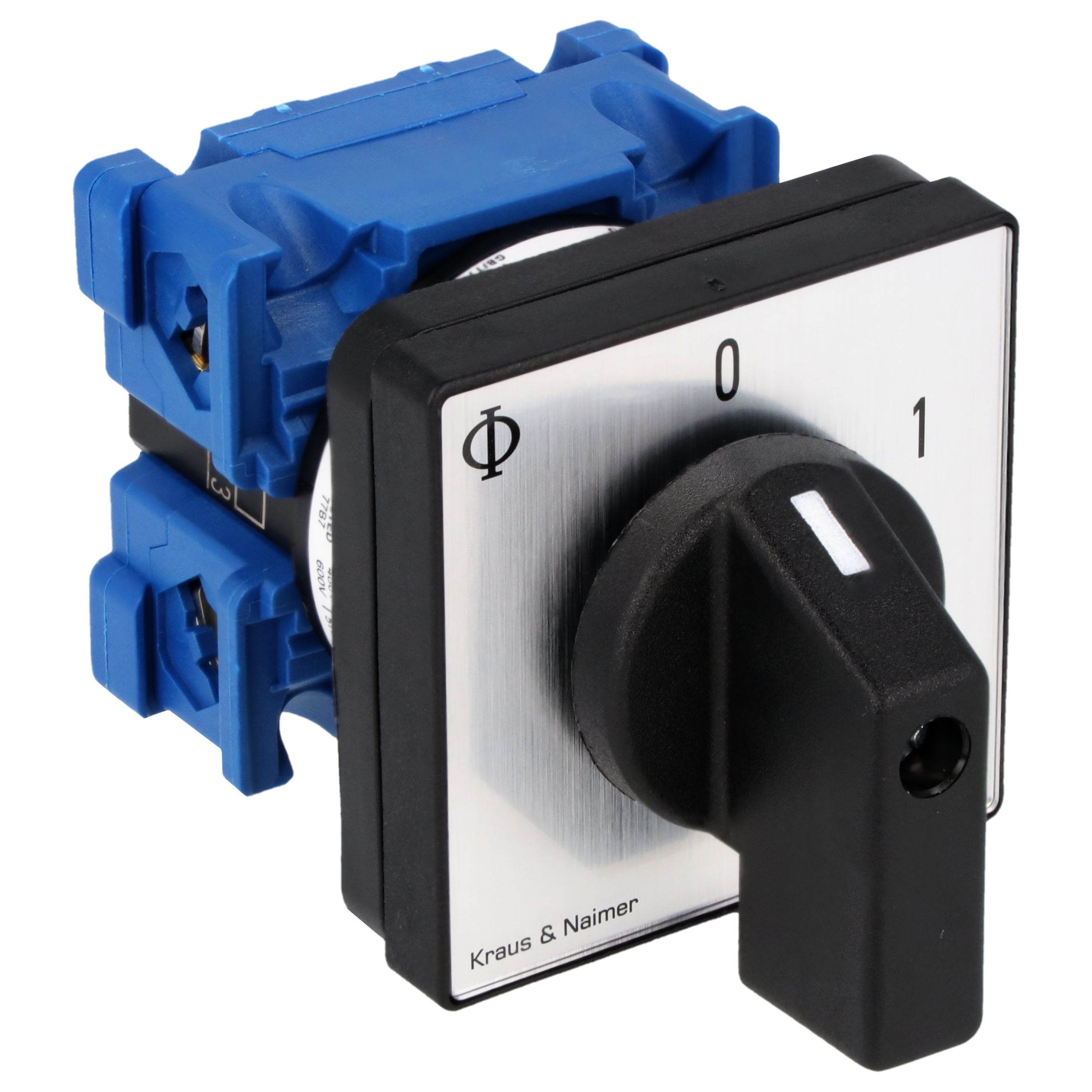 ON/OFF switch; 2-pole; 0-1; Panel mounting 4-hole