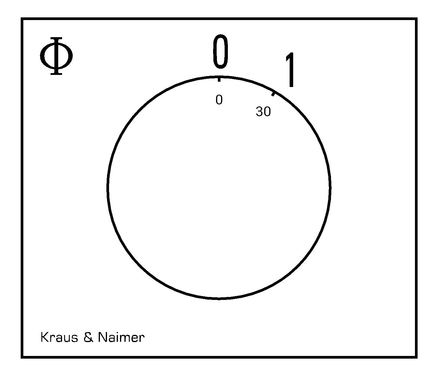 Ausschalter, RZ; 1-polig; 0-1; Reiheneinbau