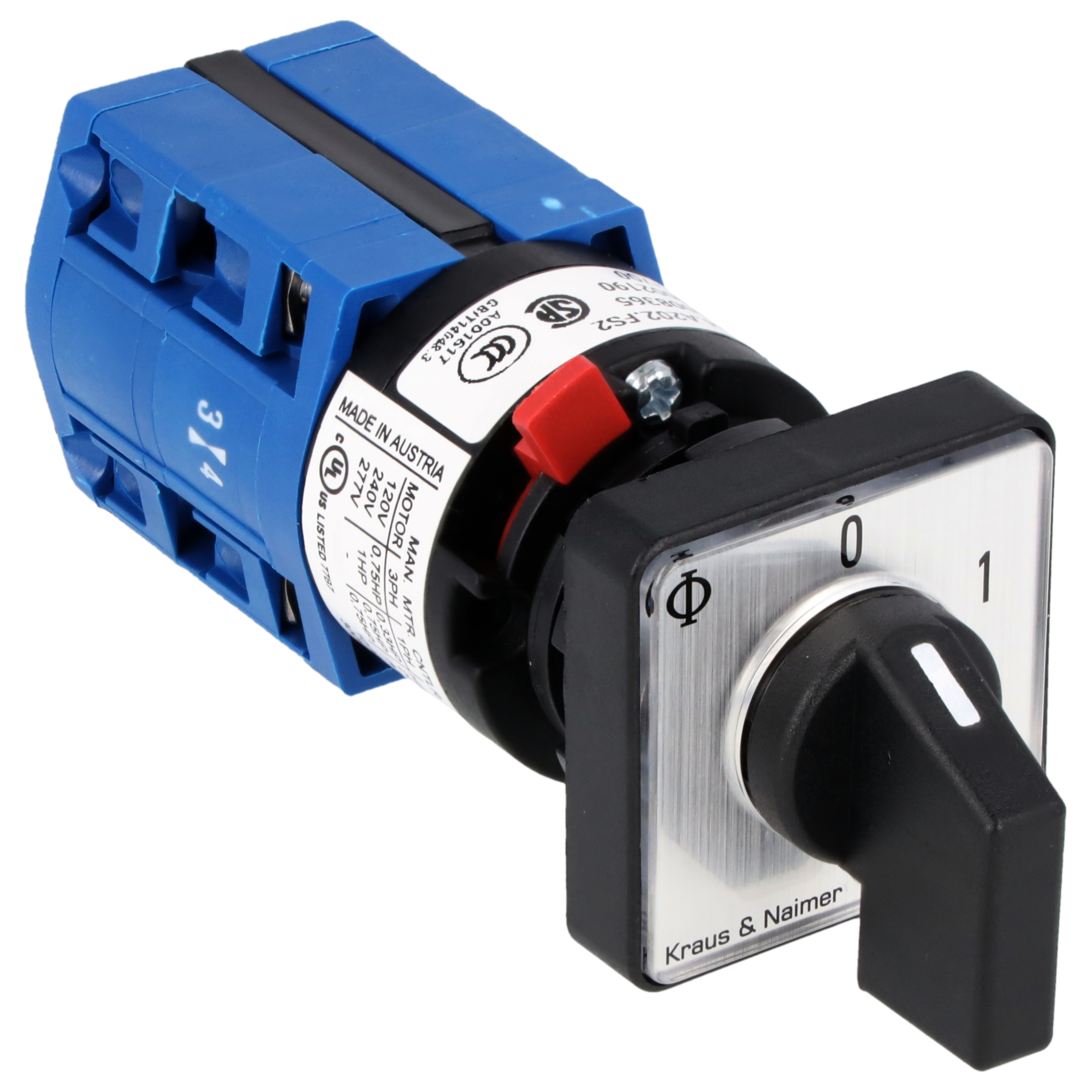 Ausschalter; 3-polig; 0-1; Zentralbefestigung