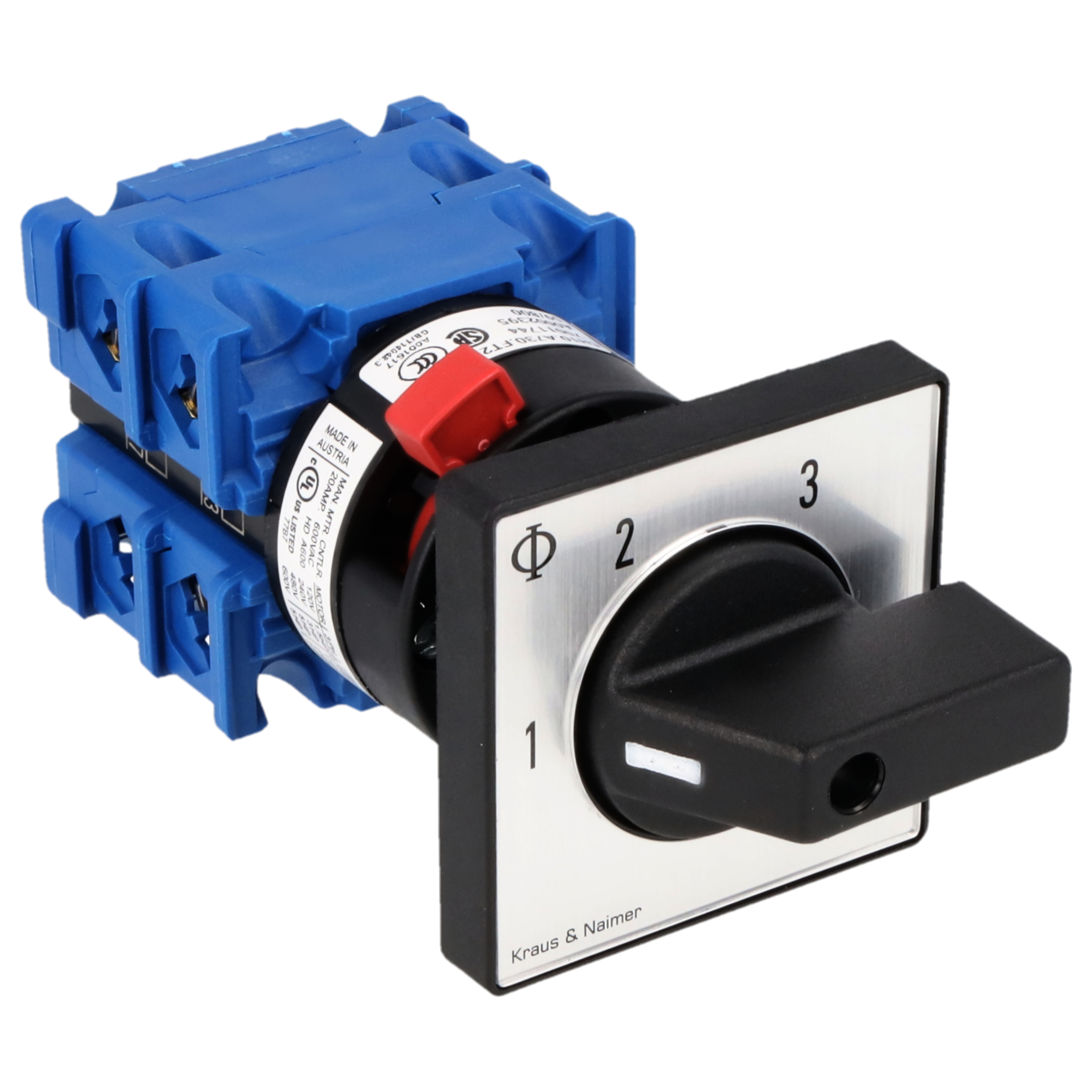 Stufenschalter 1-3; 1-polig; 1-2-3; Zentralbefestigung