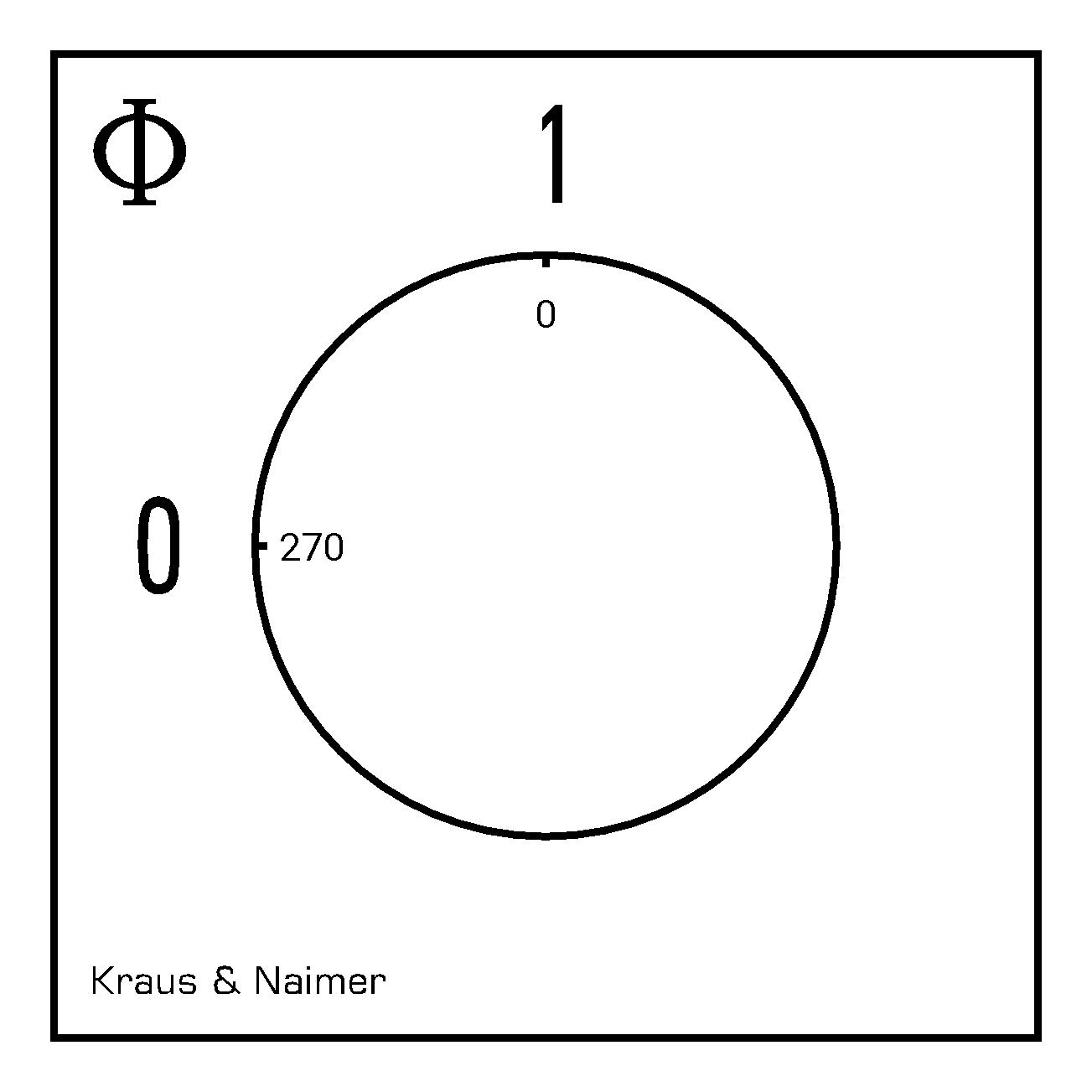 ON/OFF switch; 4-pole; 0-1; Panel mounting 4-hole