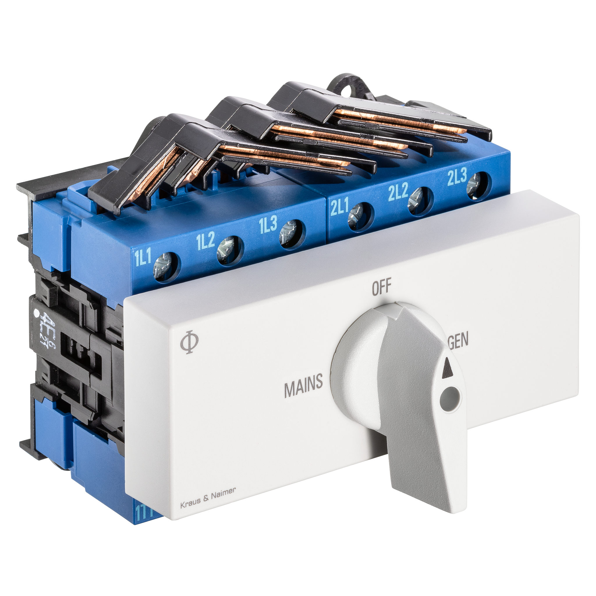 Umschalter m.0; 3-polig; NETZ-0-NOTSTROM; Verteilereinbau/Reiheneinbau