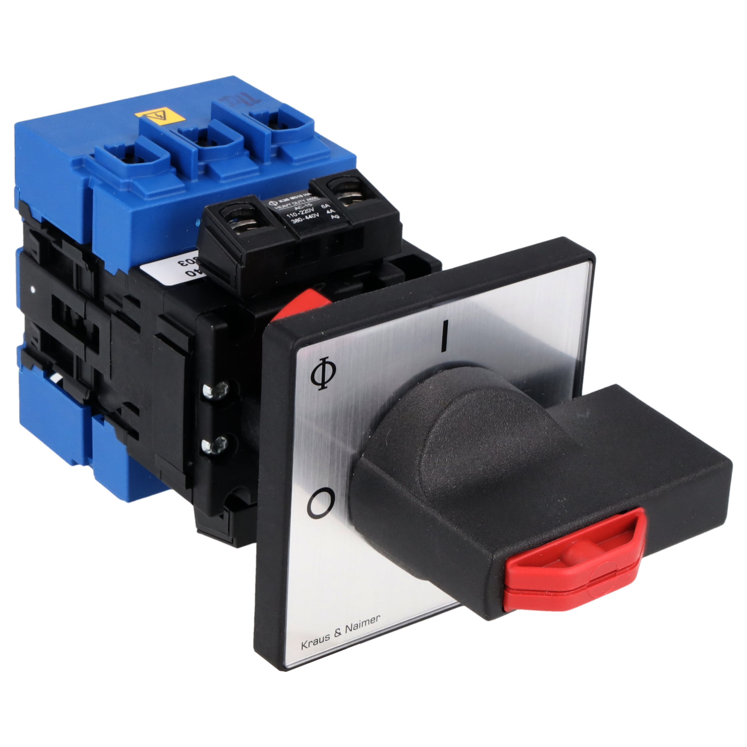 Main switch; ON/OFF switch; 4-pole; 0-I; single hole mounting; Padlock ...