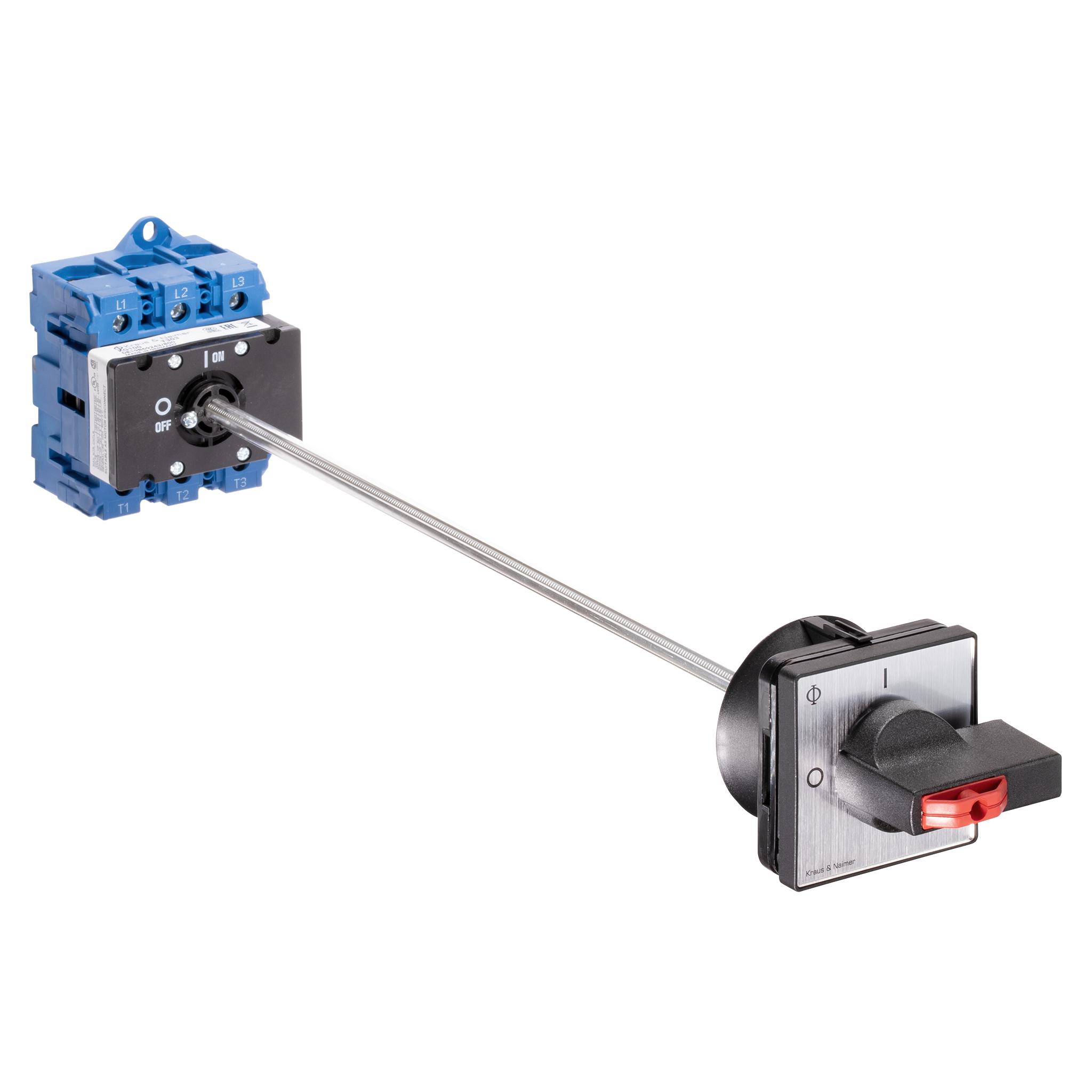Main switch; ON/OFF switch; 3-pole; 0-I; Base mounting/DIN rail mounting; Padlock Device; Door Clutch; Shaft Extension; Terminal Cover
