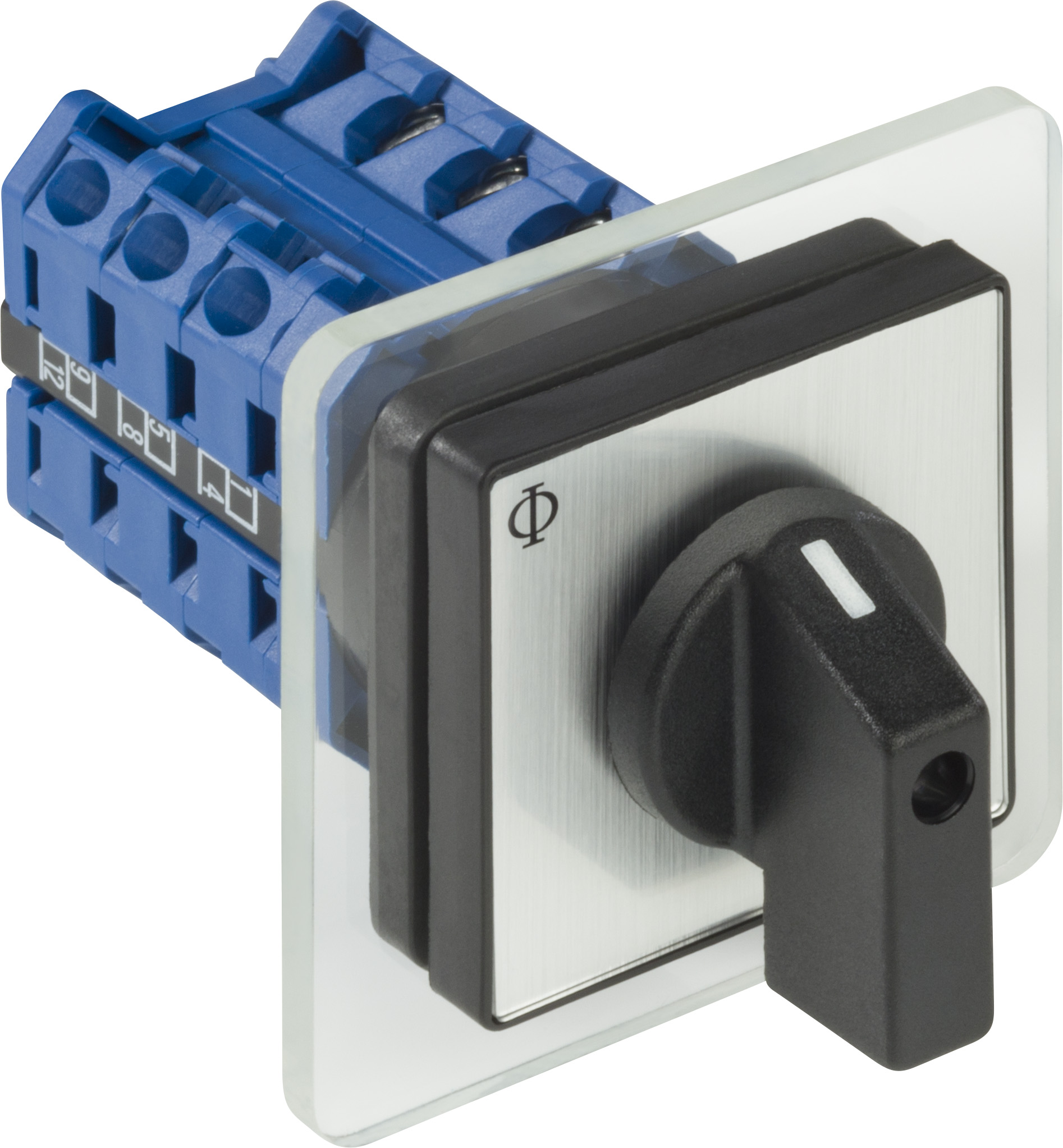 DC - Main switch; ON/OFF switch; 1-pole; 0-I; Panel mounting 4-hole; Padlock Device; black, electric gray