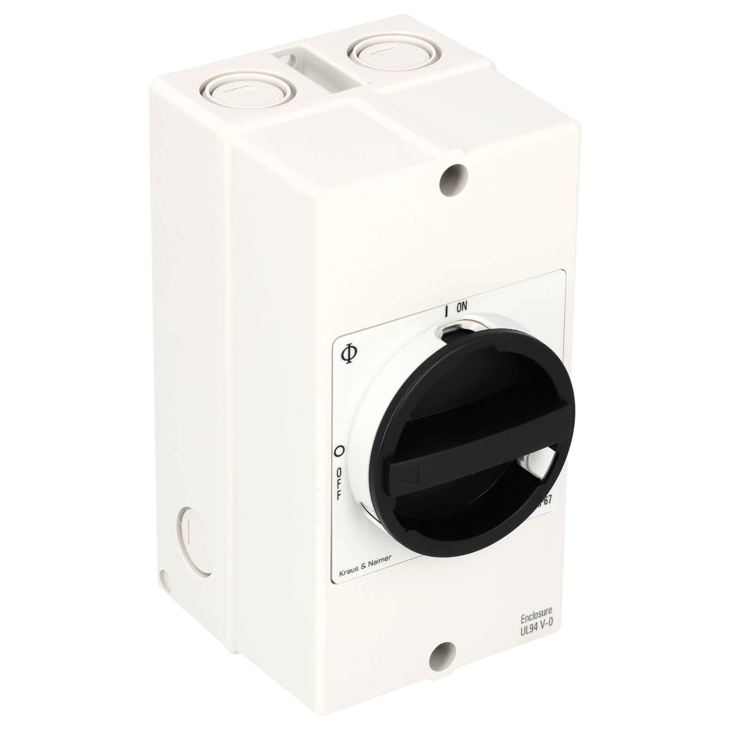 Ausschalter; 3-polig; 0OFF-ION; Kunststoffgehäuse; Hilfskontakt; NO 1; NC 1