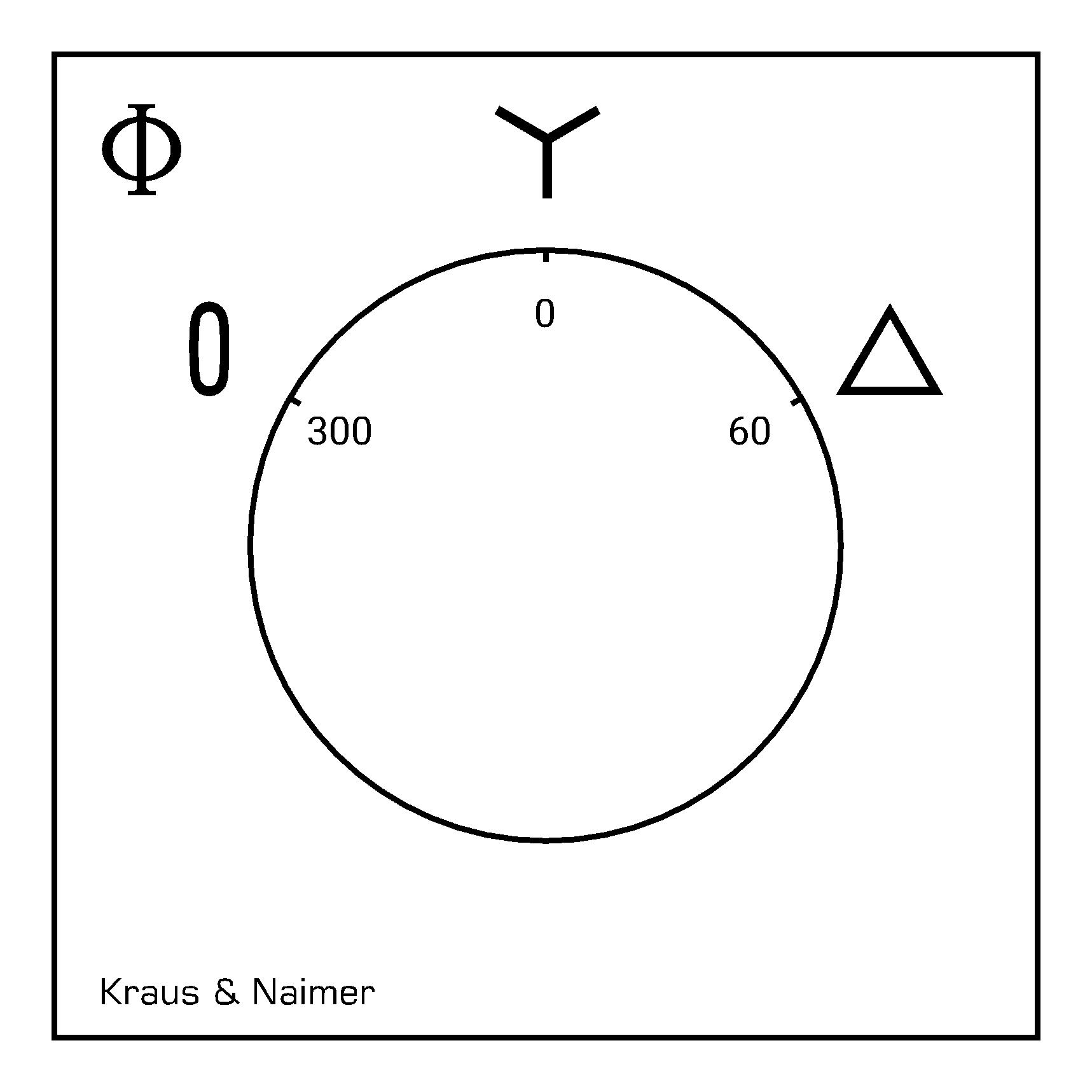 Star-delta switch; 0-Stern-Dreieck